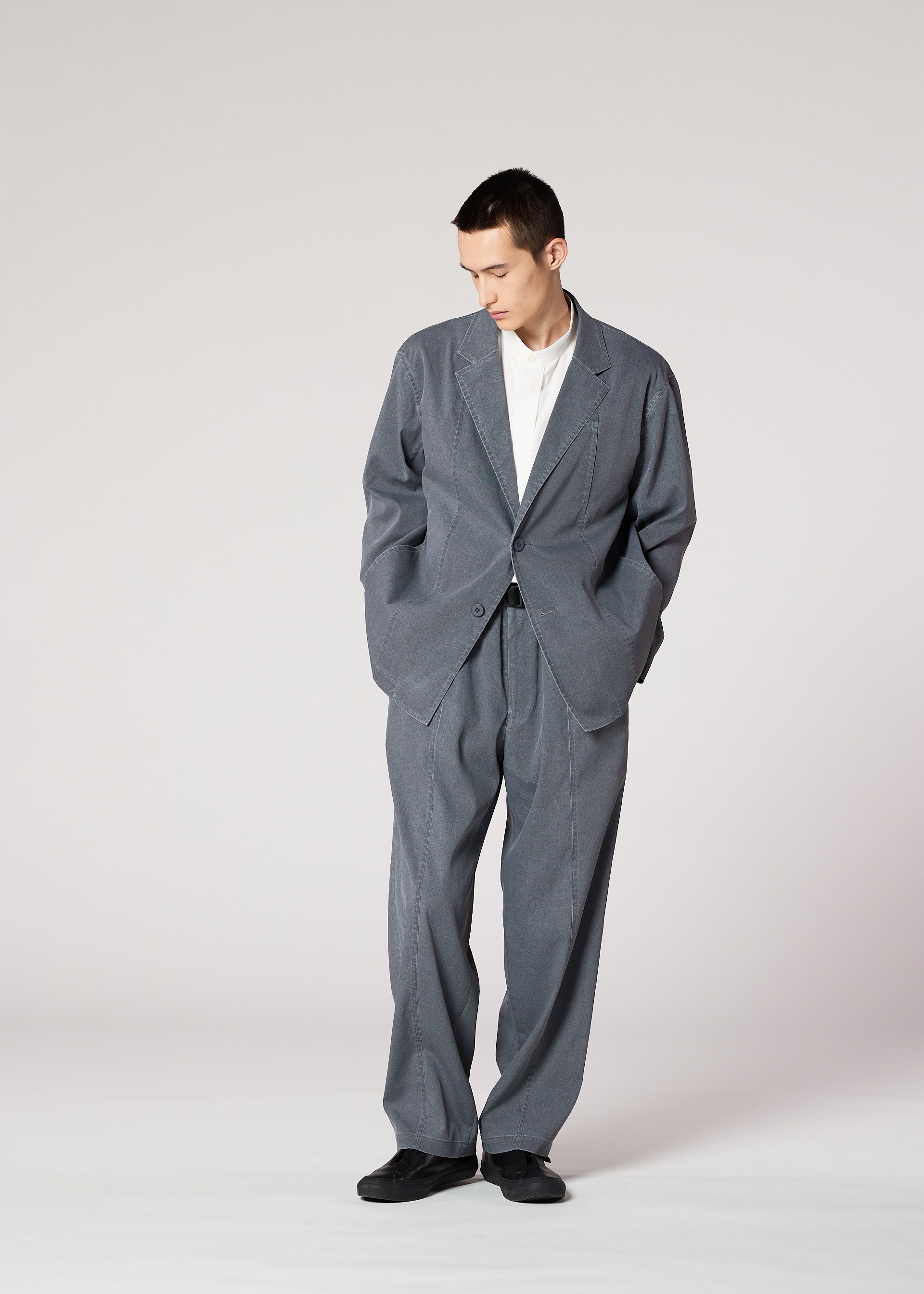 Issey Miyake Air Wash pánské kalhoty šedá vel. 2 leh仍