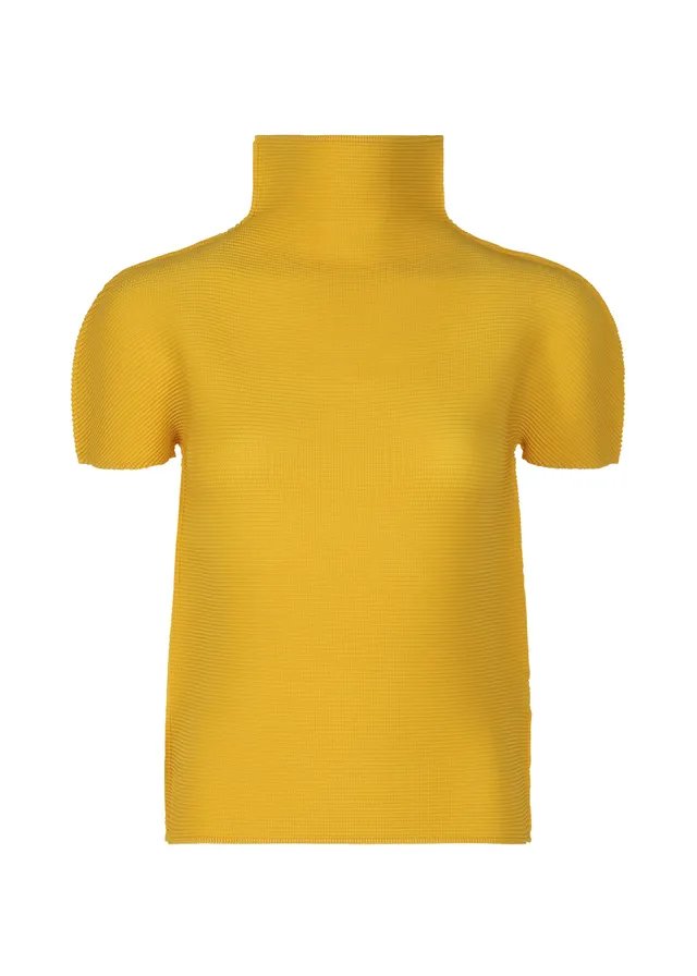 Issey Miyake Stretch Pleats 6 top žlutý