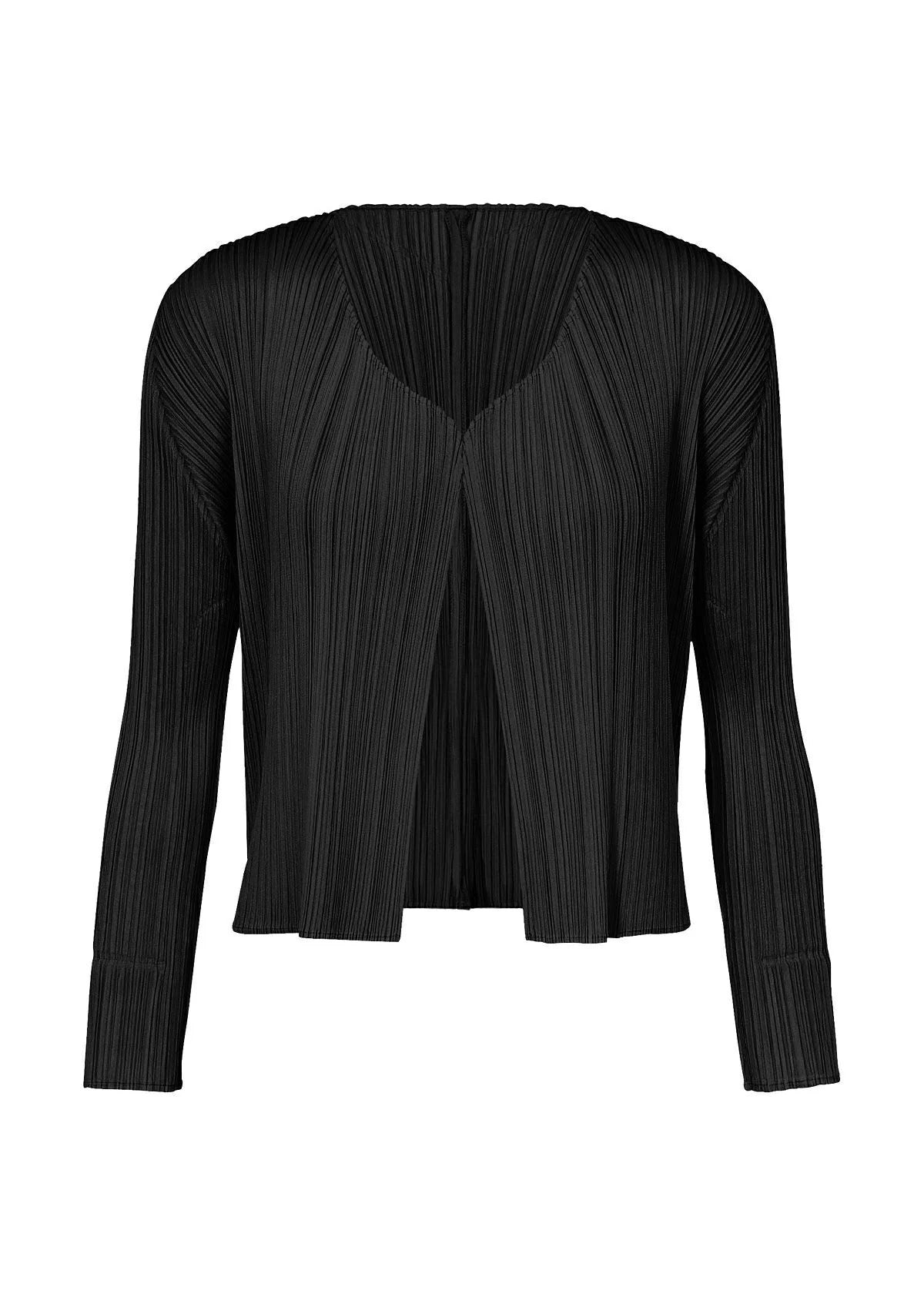 Issey Miyake Basics kardigan světle šedý plisovaný