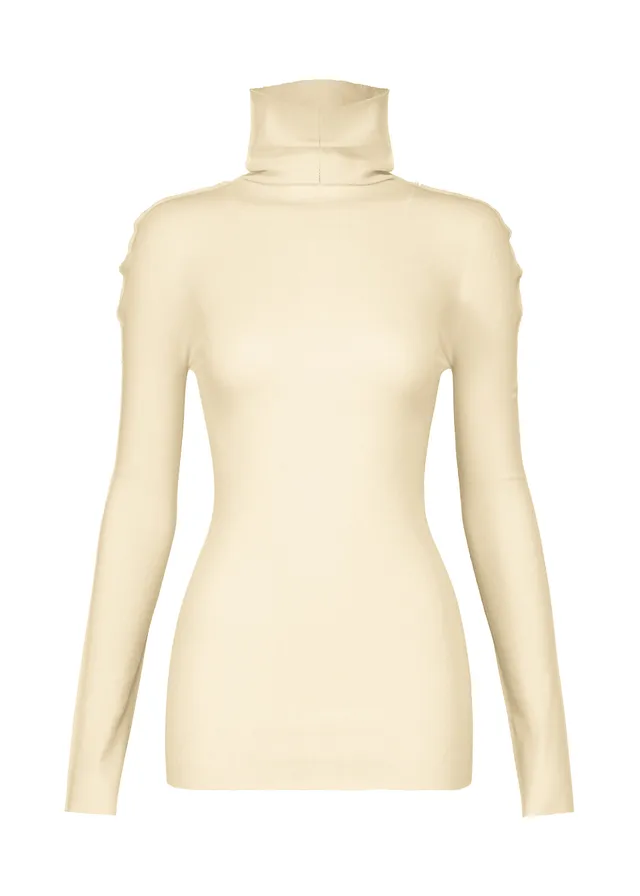 Issey Miyake Cotton Baguette-66 top Off-White vel. 2 přiléhavý