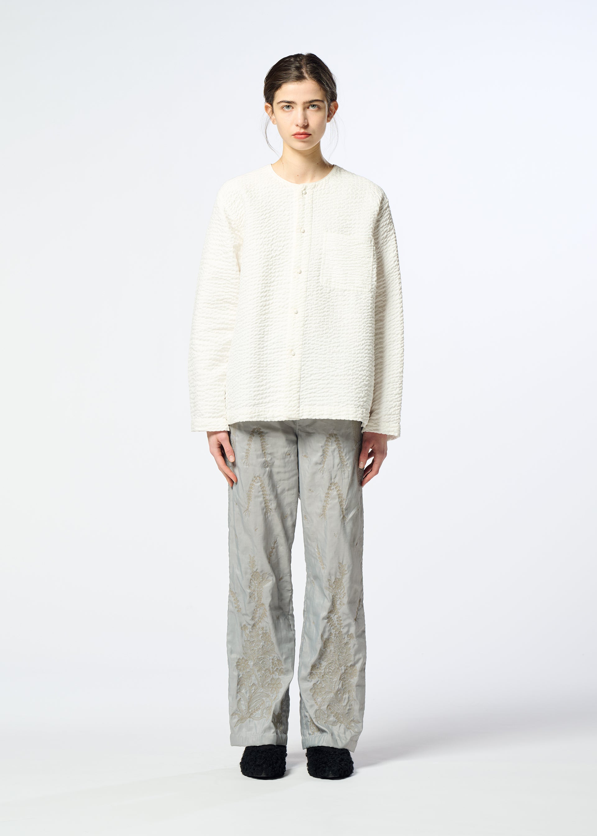 Issey Miyake HaaT 3 MUL MACHINE KABIRA košile černá bez límce