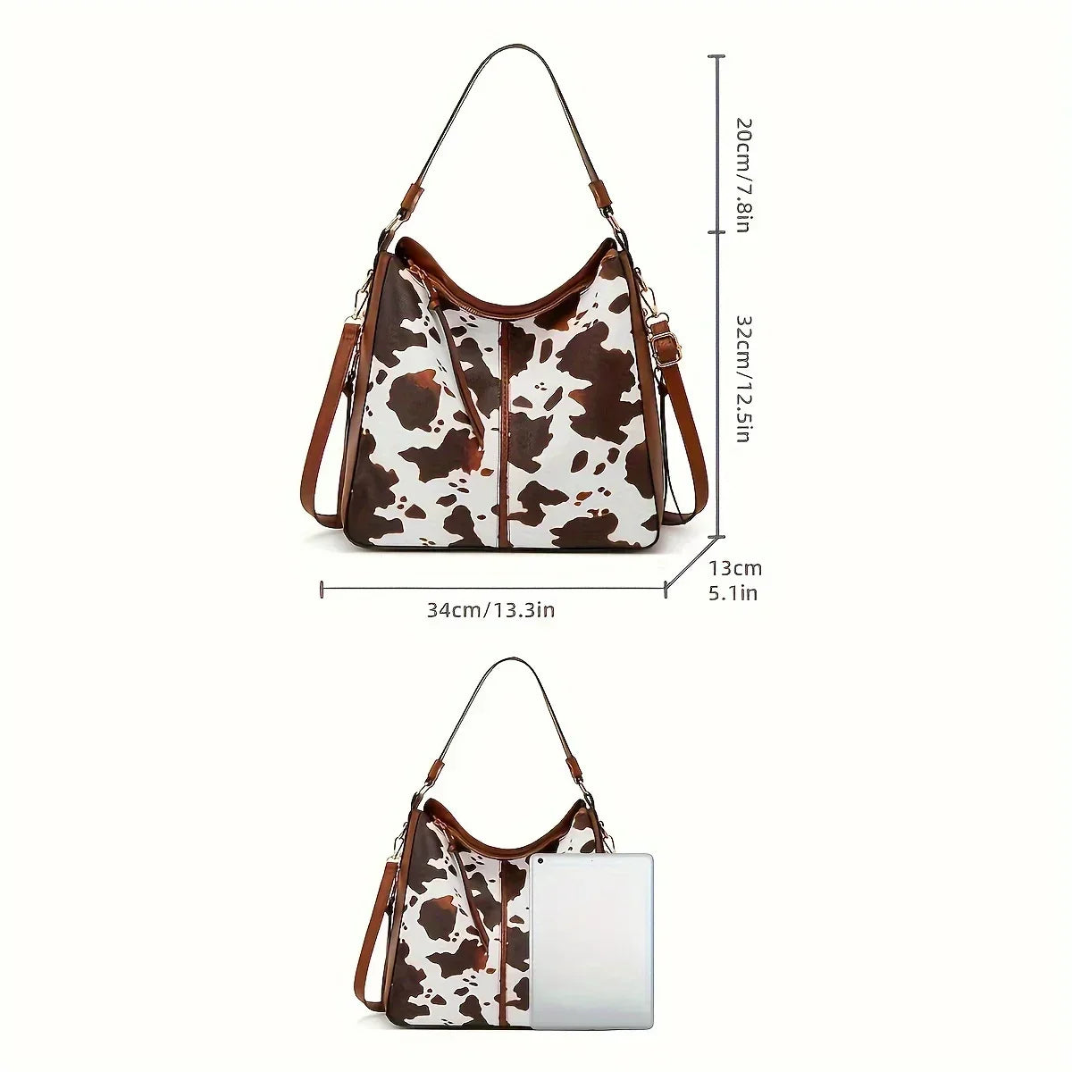 Norielle Signature hobo kabelka hnědá s kapsičkou