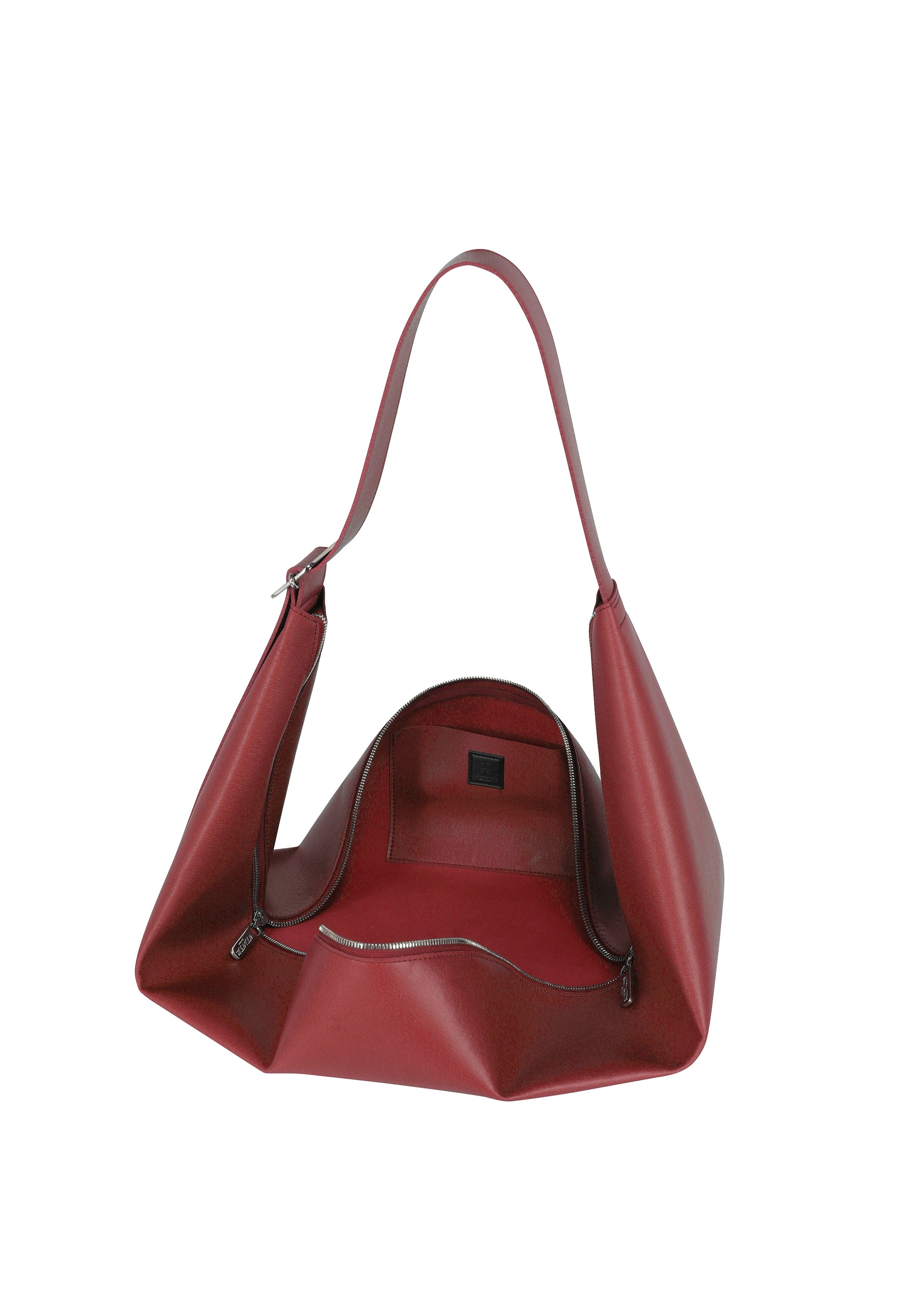 Issey Miyake Leaf kabelka přes rameno šedá 2v1