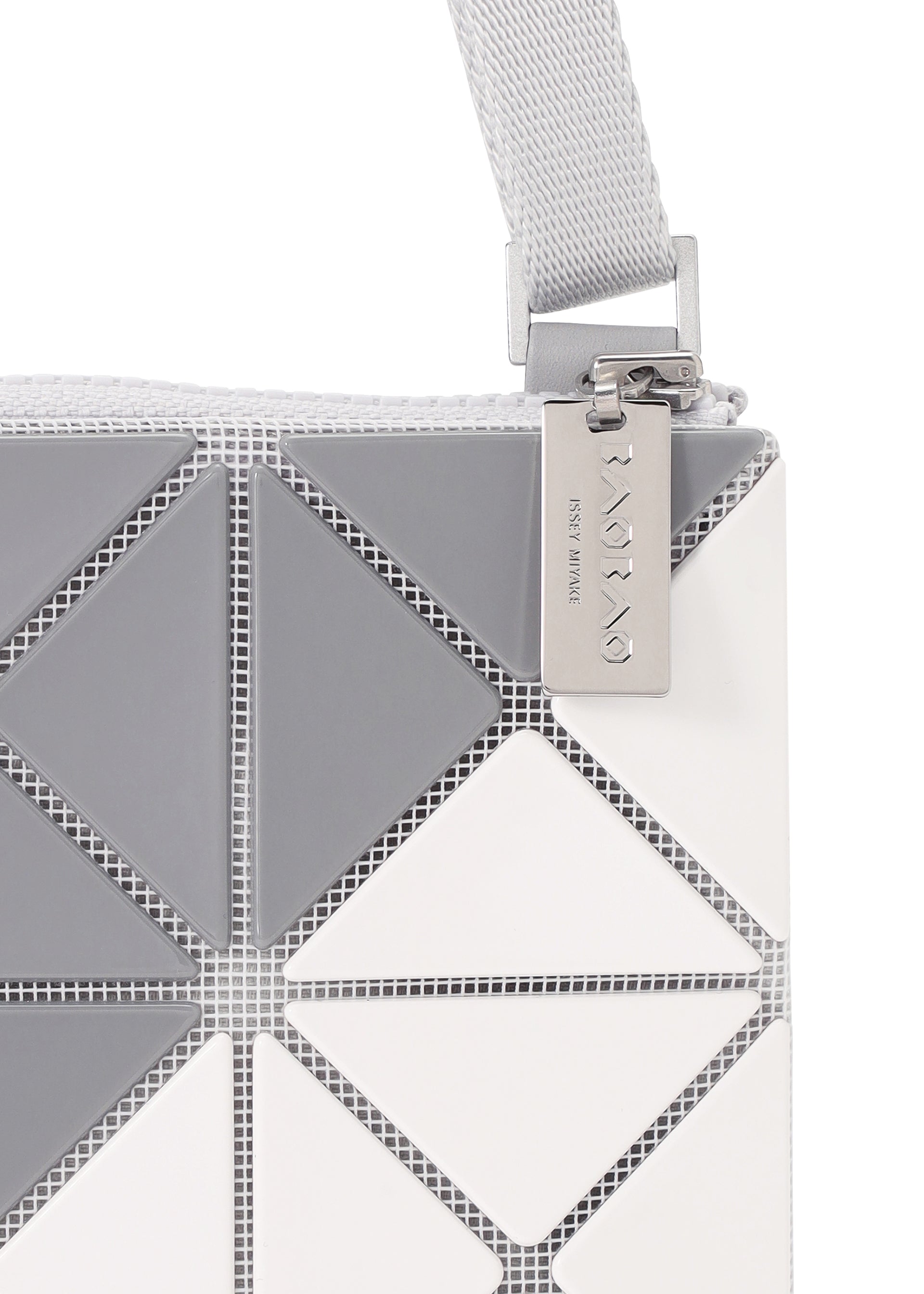 Issey Miyake Sign kabelka přes rameno šedá grafická