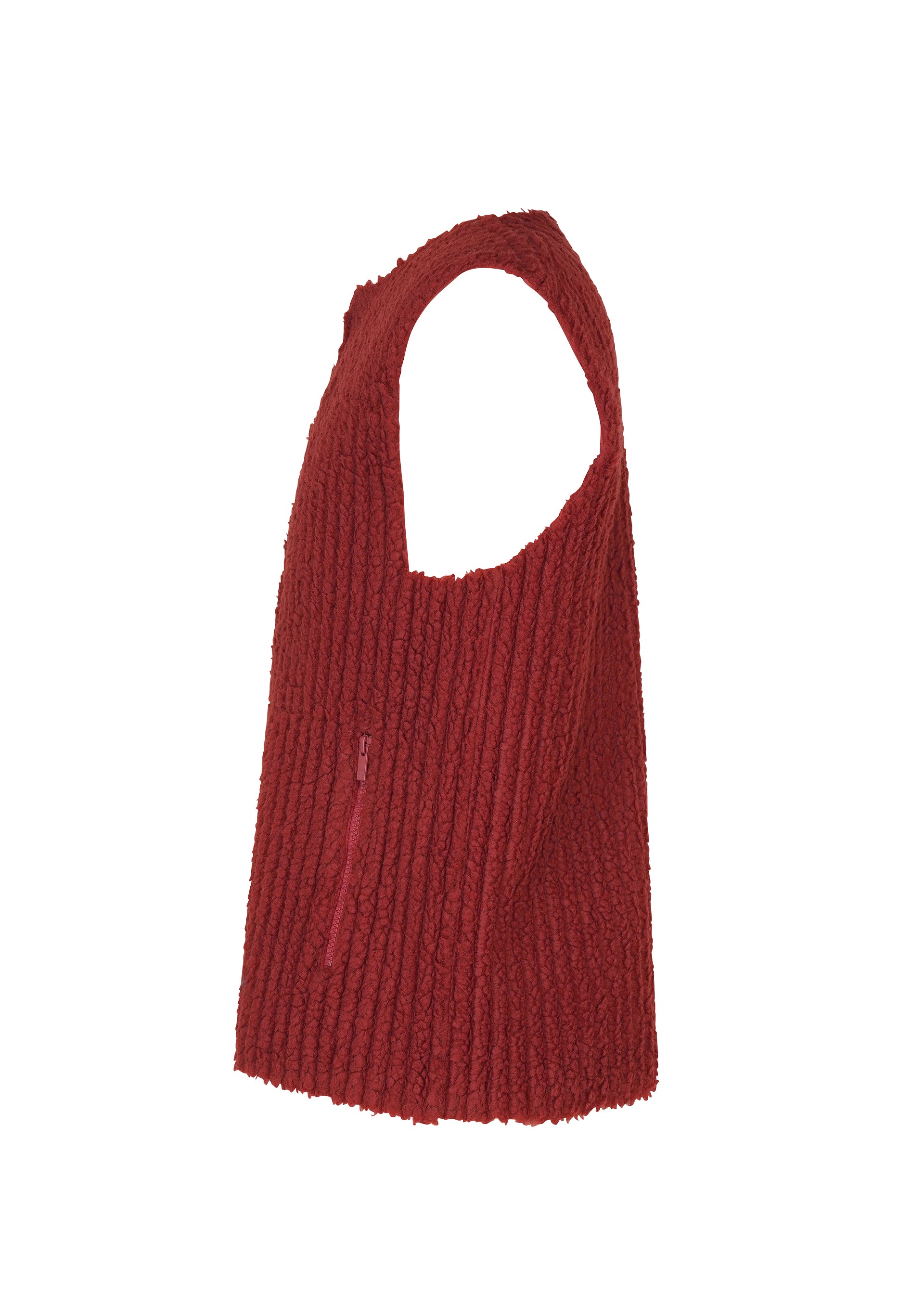 Homme Plissé Issey Miyake Fleece Pleats vesta černá