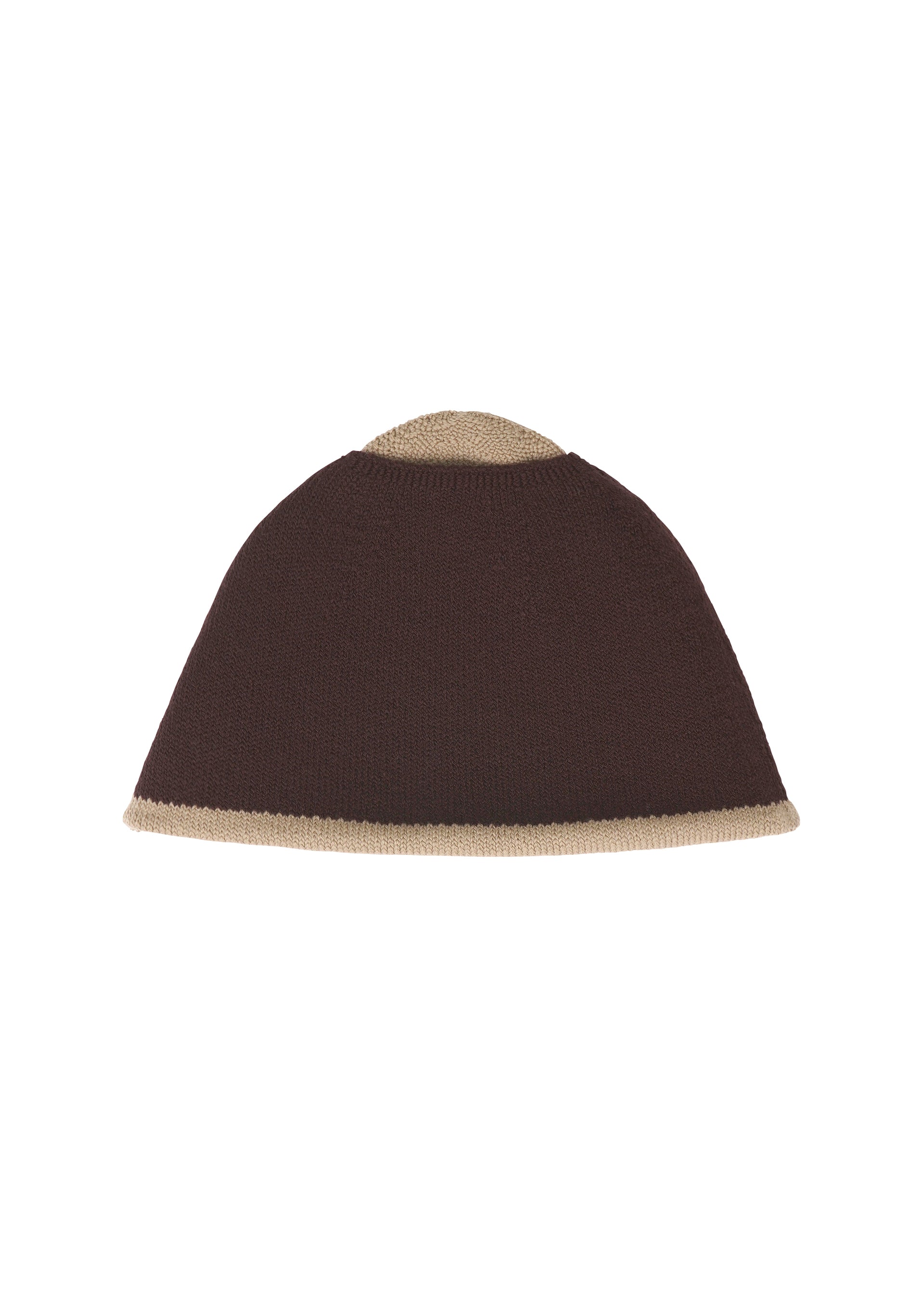 Issey Miyake Winter Gear Color Block čepice béžová