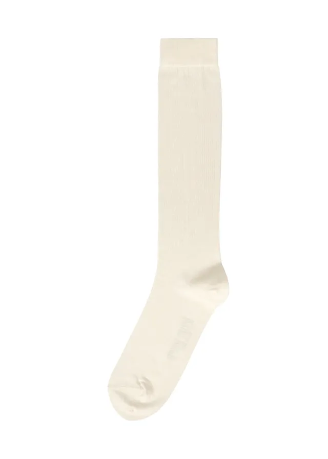 Issey Miyake Homme Plissé Simple ponožky bílé bavlněné