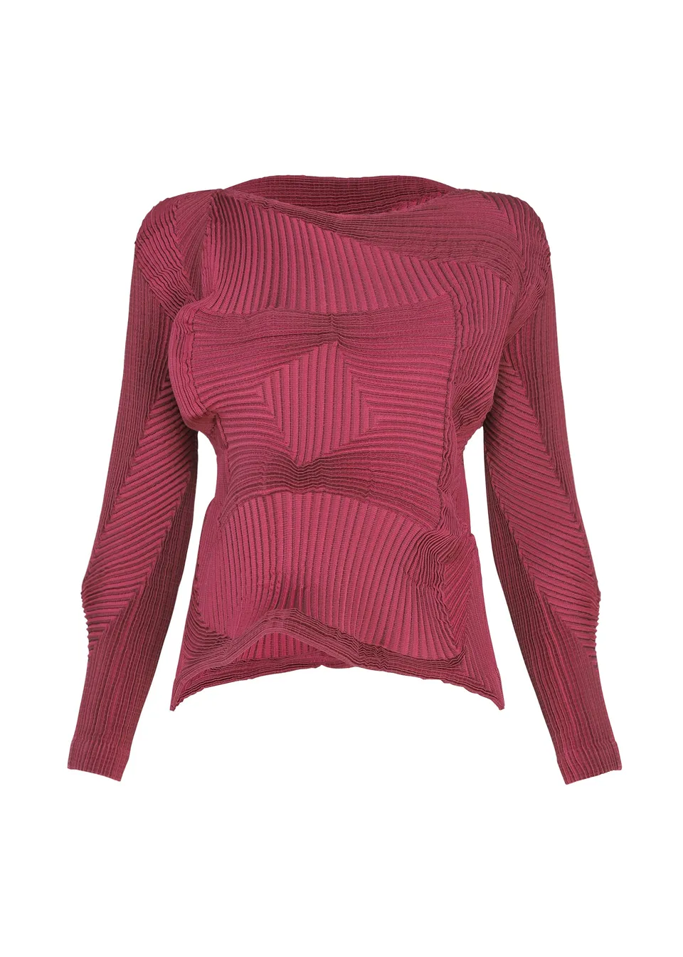 Issey Miyake Type-O 003-1 top růžový steam stretch