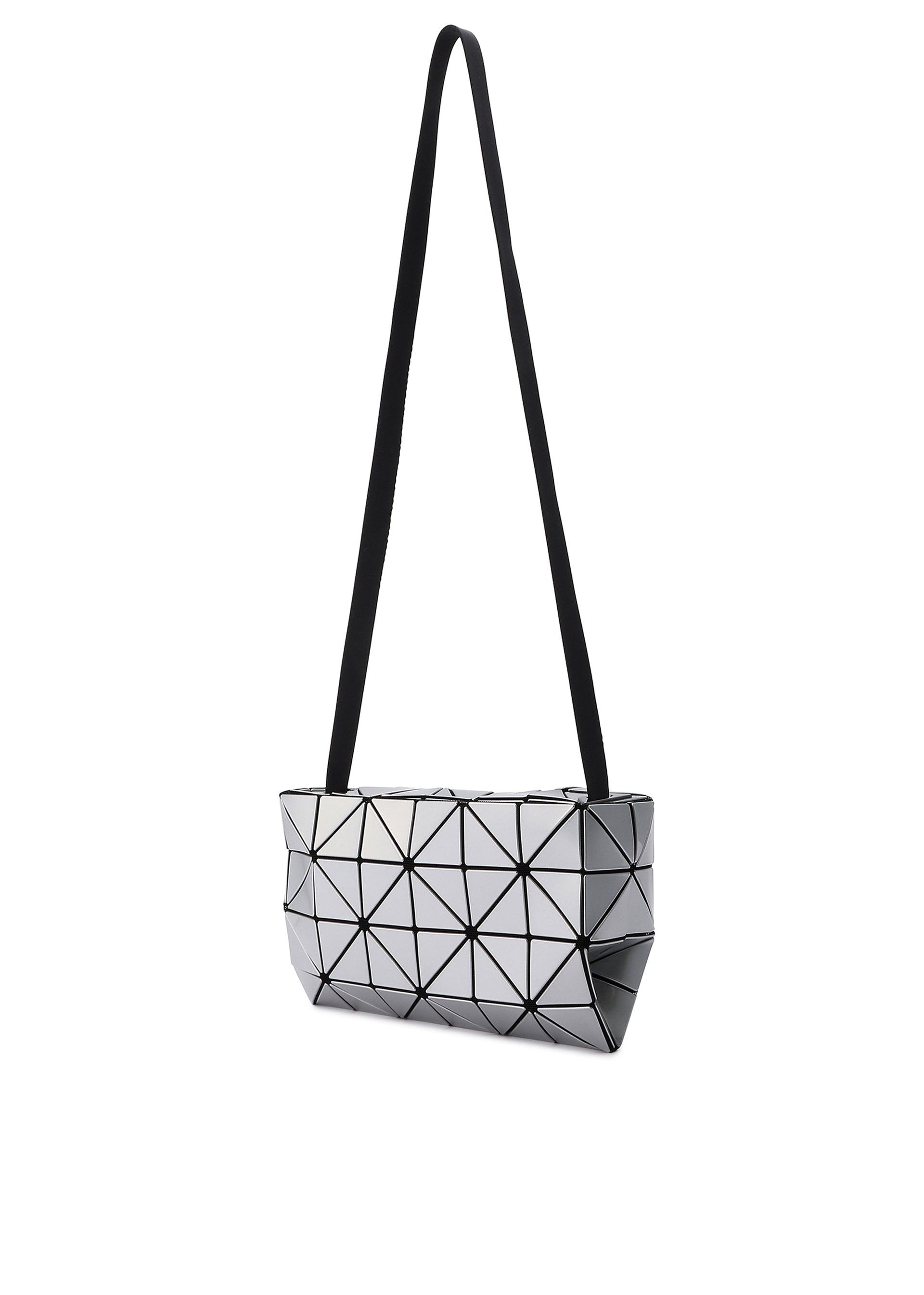Issey Miyake Carton lakovaná kabelka černá