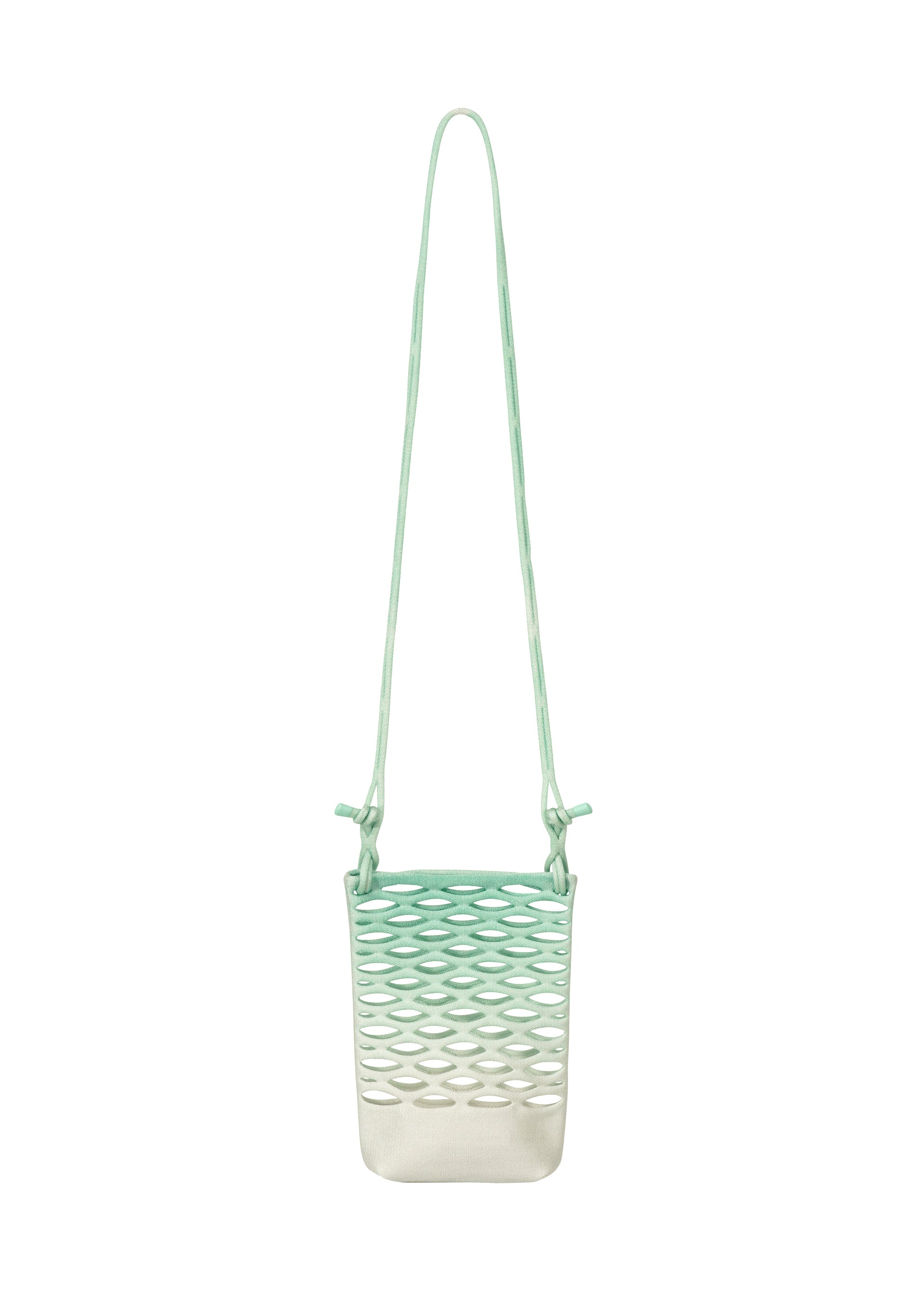 Issey Miyake Mokko Net Gradation tote bright coral