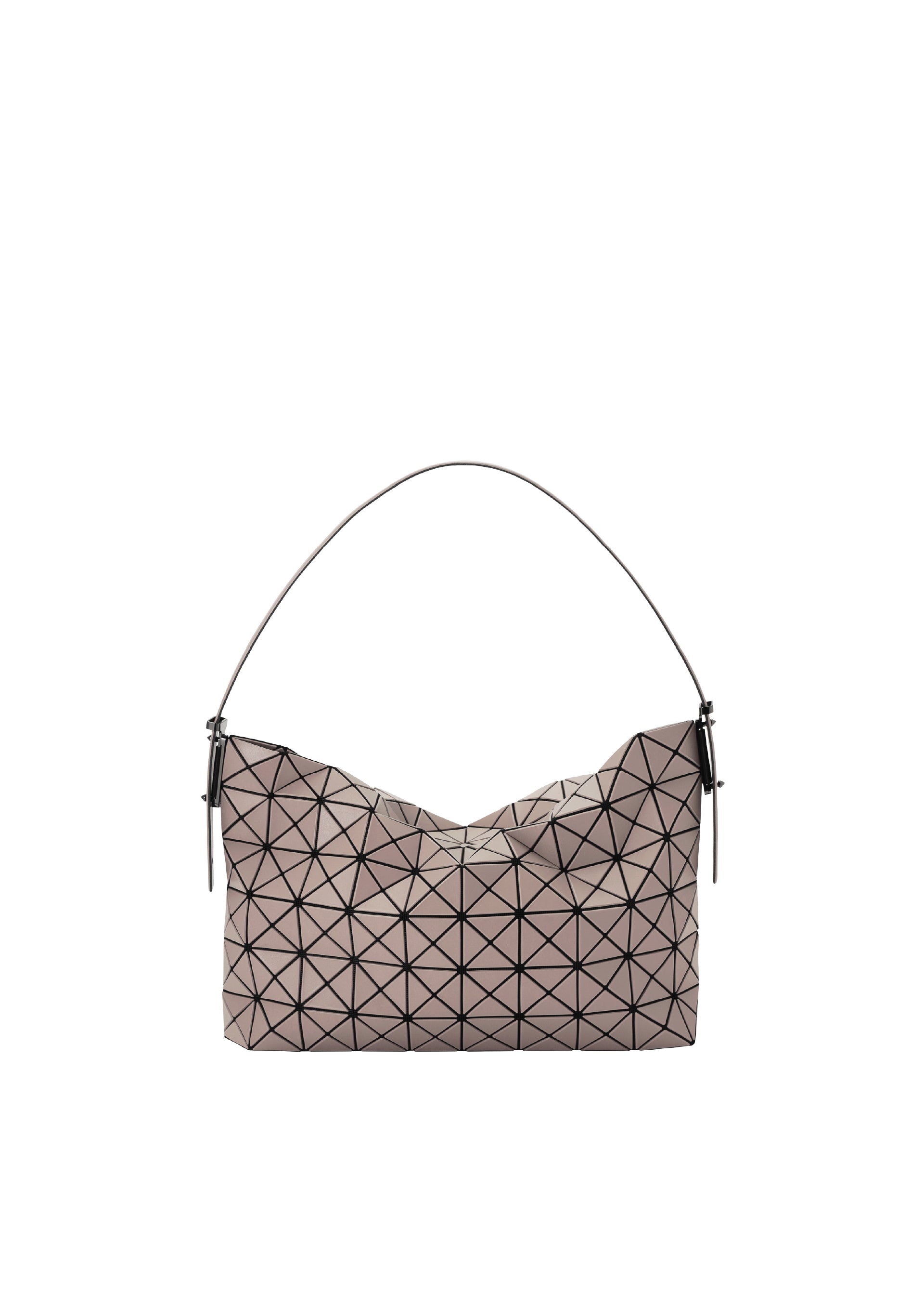 Bao Bao Issey Miyake Musette kabelka světle šedá matná