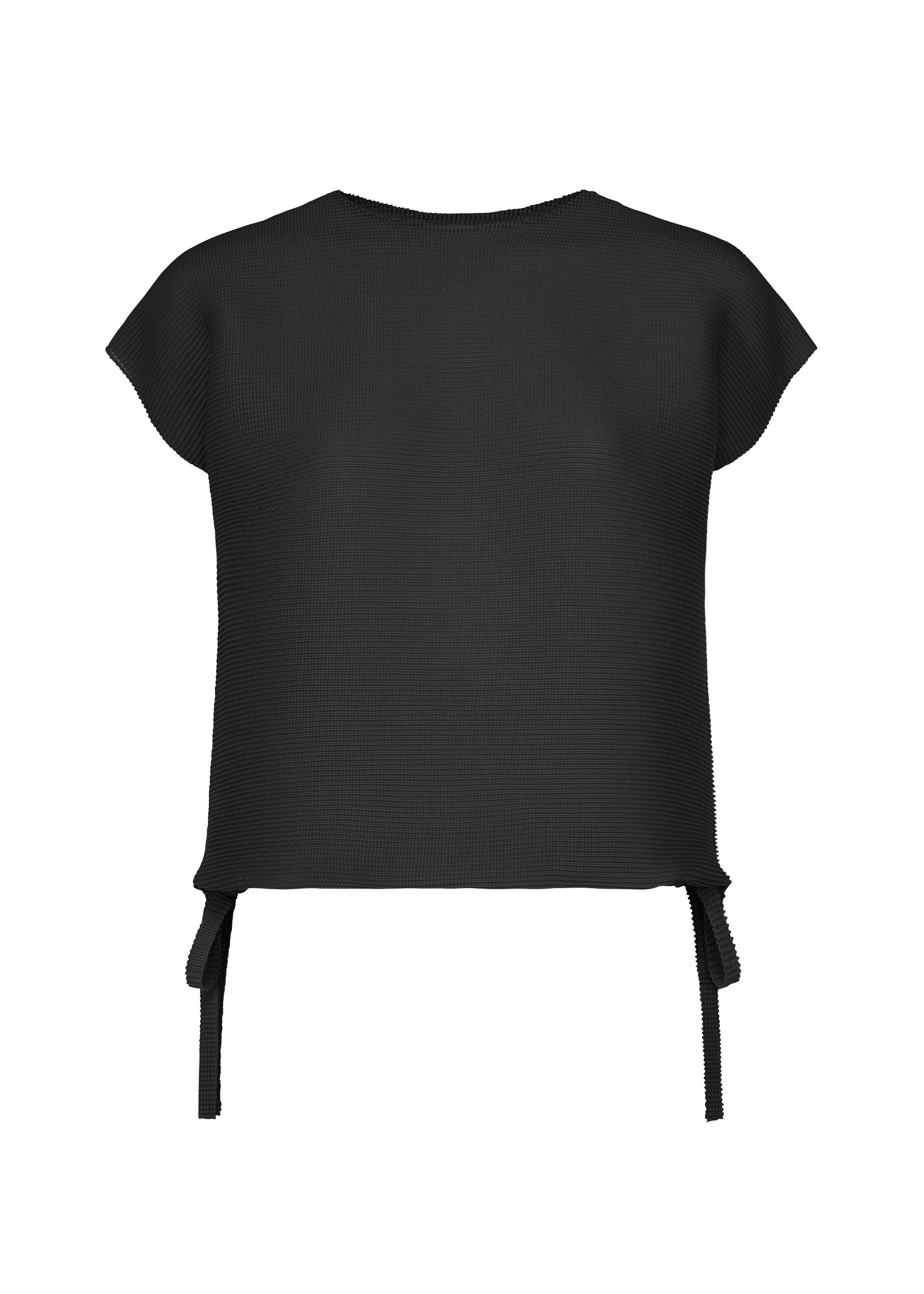 Issey Miyake Square Stretch top černý francouzský rukáv
