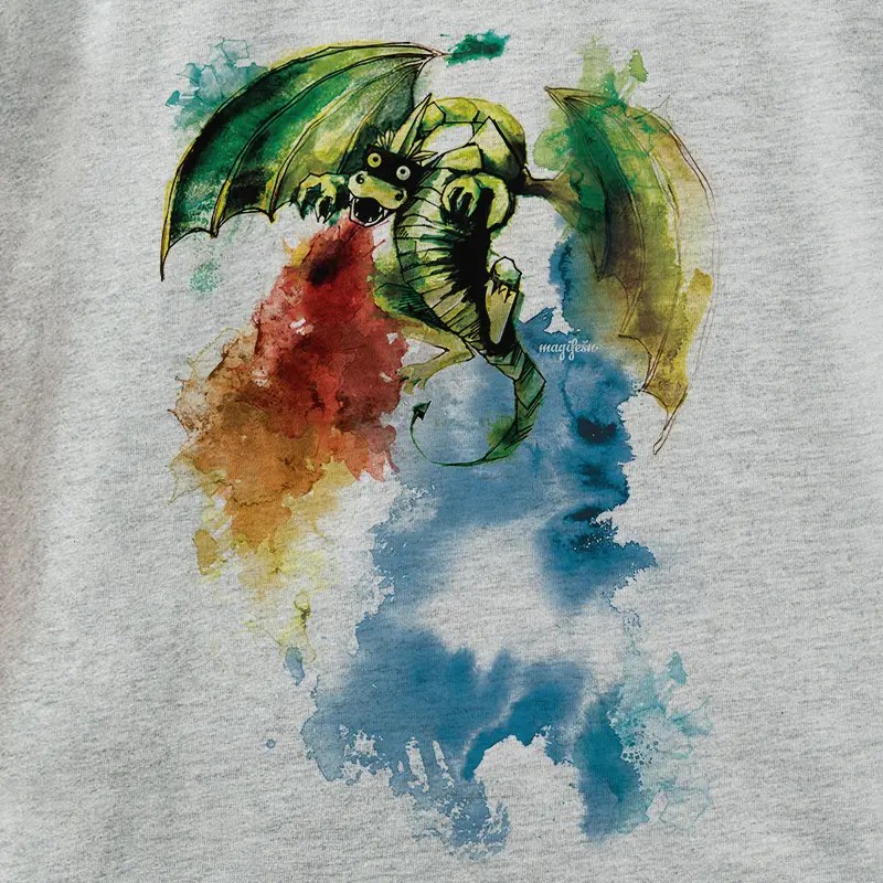 Magifešn KIDS Drak s ohněm dětské bio tričko