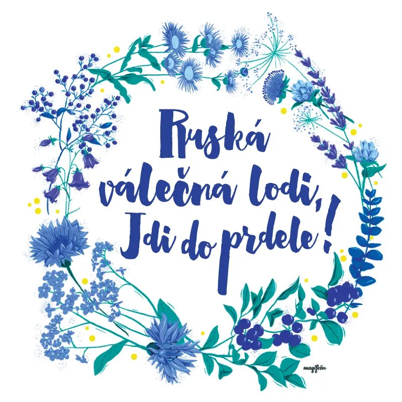 Magifešn Ruská válečná lodi Medium taška recykl.