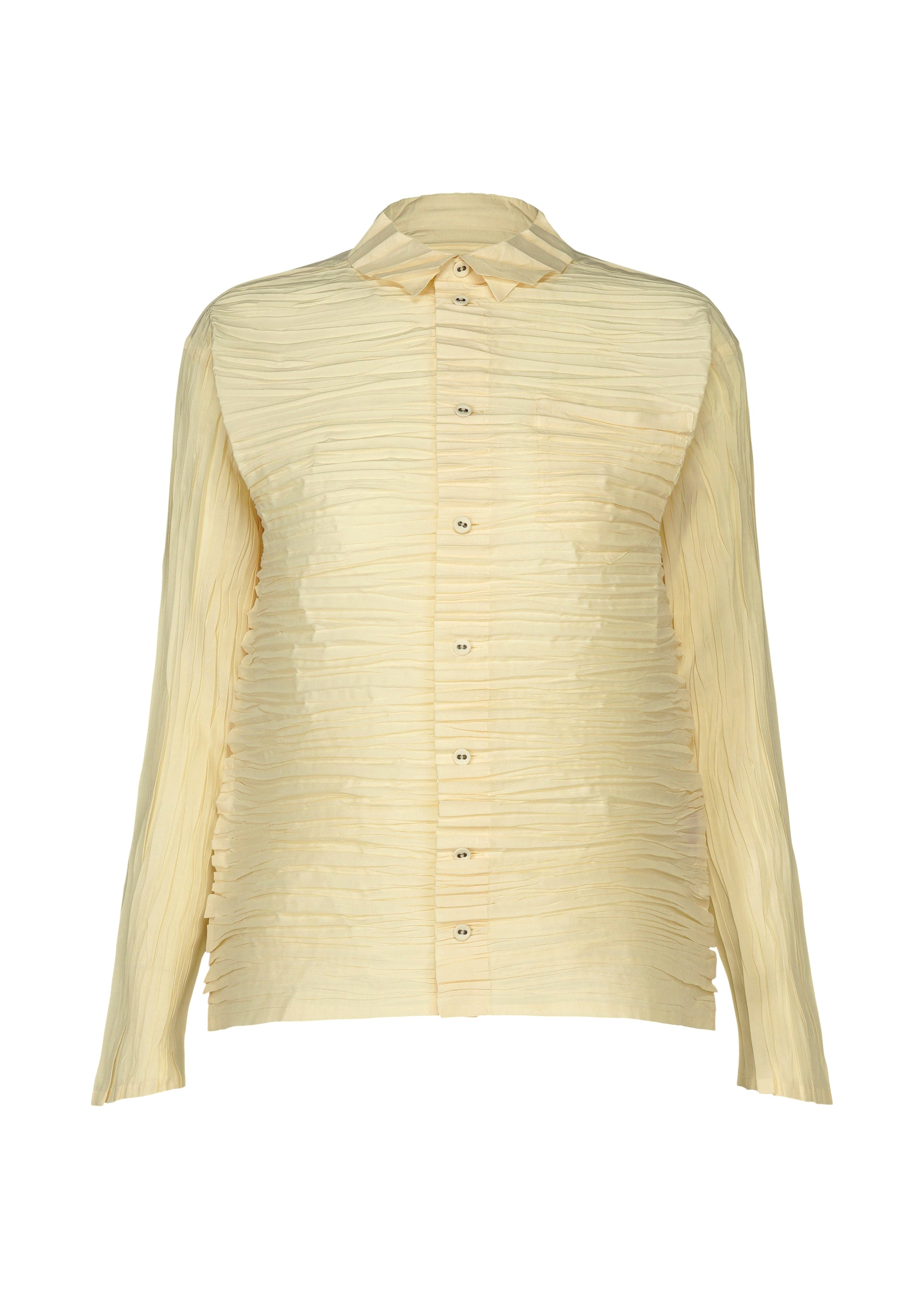 Issey Miyake Shibari Shirt košile bílá vel. 2 řasená