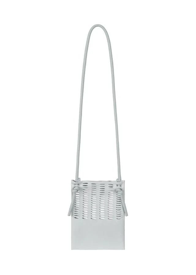 Issey Miyake Mokko Knapsack kabelka sky gray lehký úplet