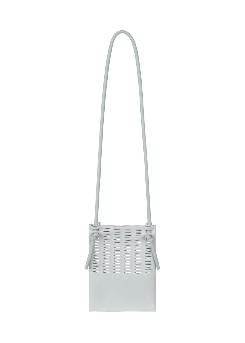 Issey Miyake Mokko Knapsack kabelka sky gray lehký úplet