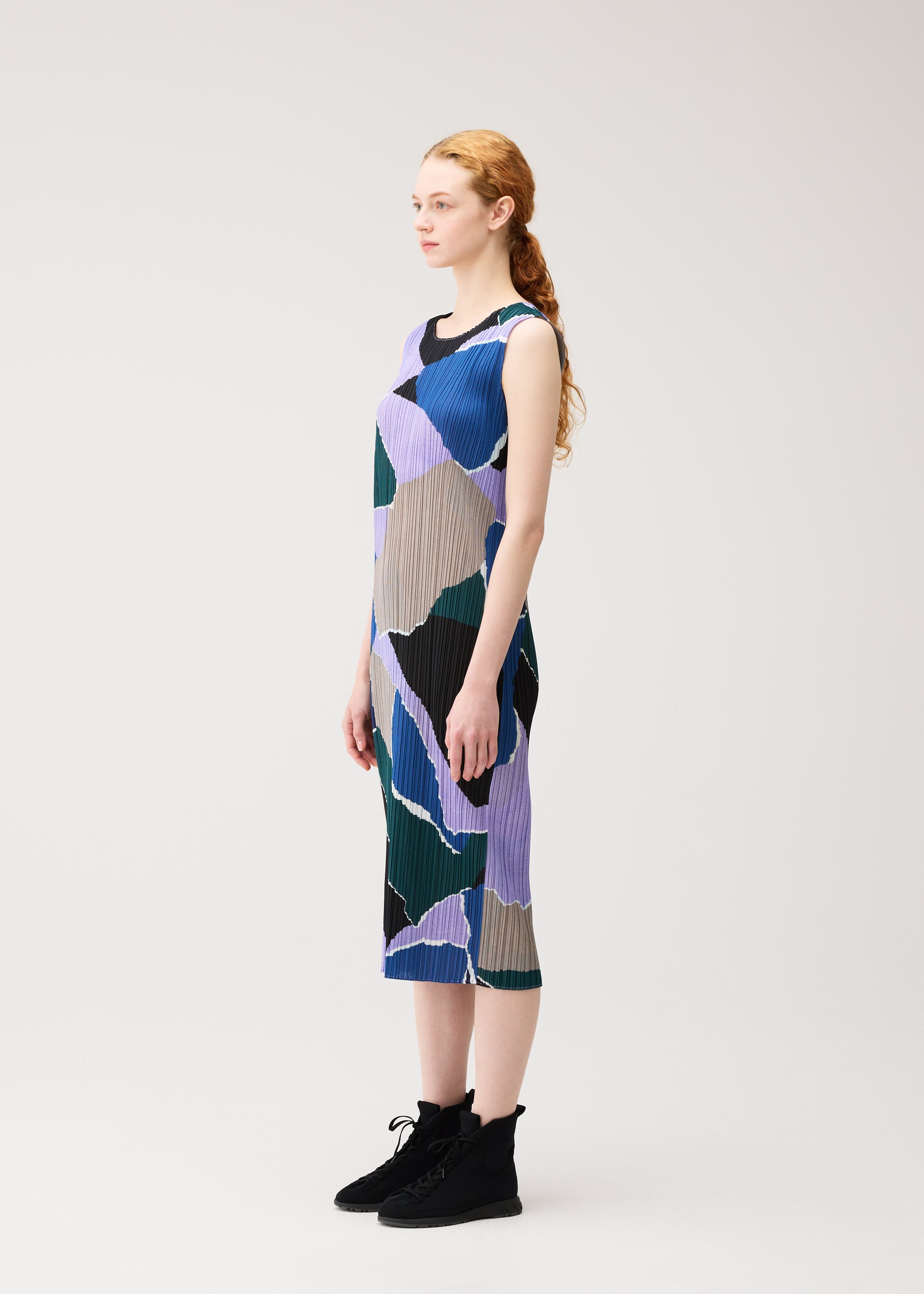 Pleats Please Issey Miyake Surprise! šaty oranžová vel. 3