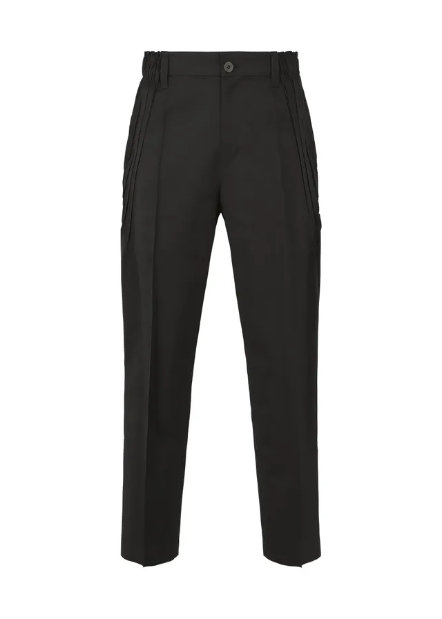Issey Miyake TYPE-S Basics kalhoty černé tapered stretch