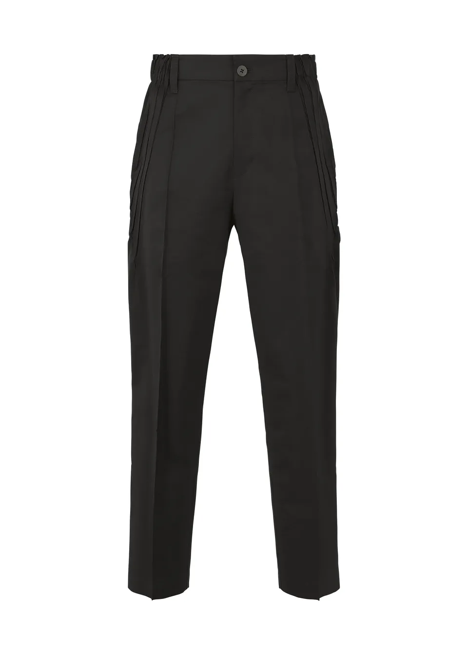 Issey Miyake TYPE-S Basics kalhoty černé tapered stretch