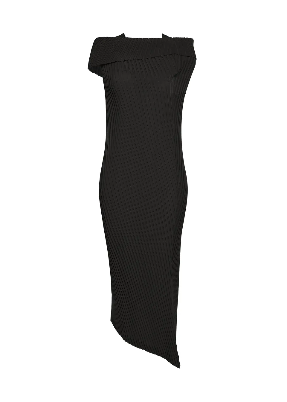 Issey Miyake Tubular Pleats šaty černé vel. 2 plisované