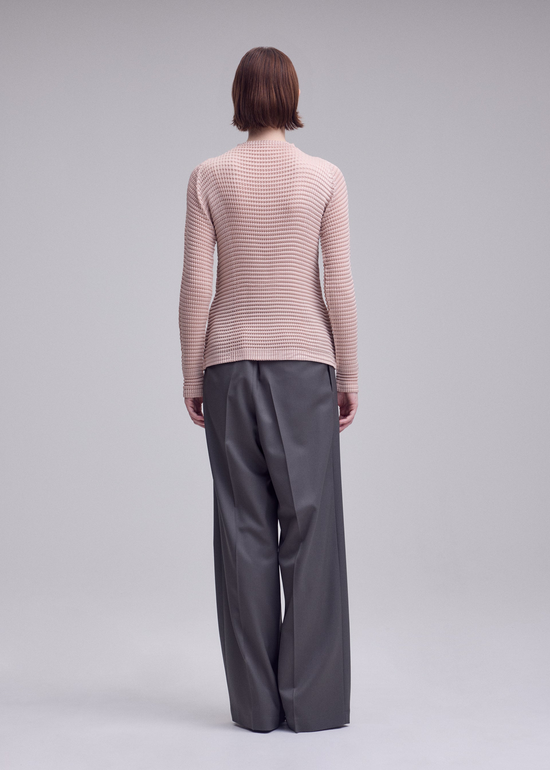 Issey Miyake SUEDE LIKE PLEATS top černý vel. 2 rolák