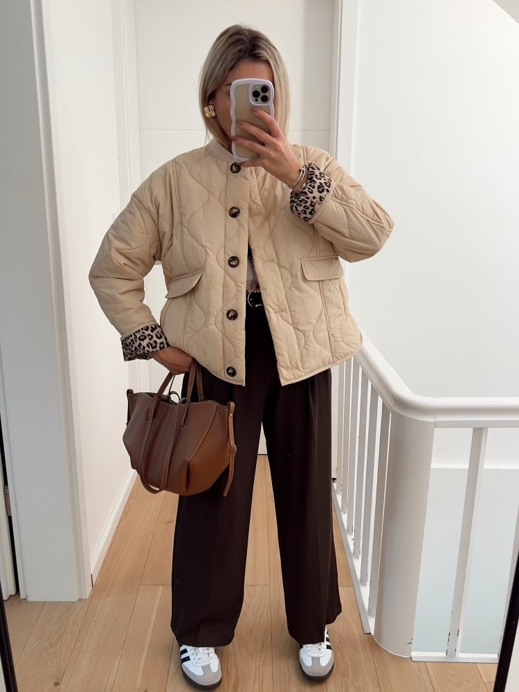 Norielle dámské sako s leopardí podšívkou černá elegantní