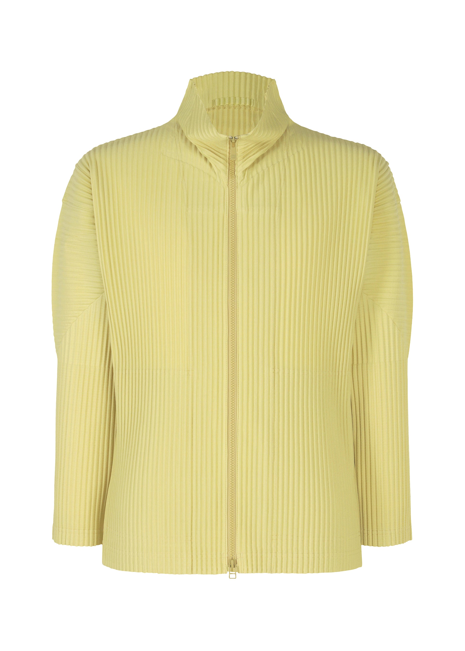 Issey Miyake Color Pleats 2 mikina na zip vínová
