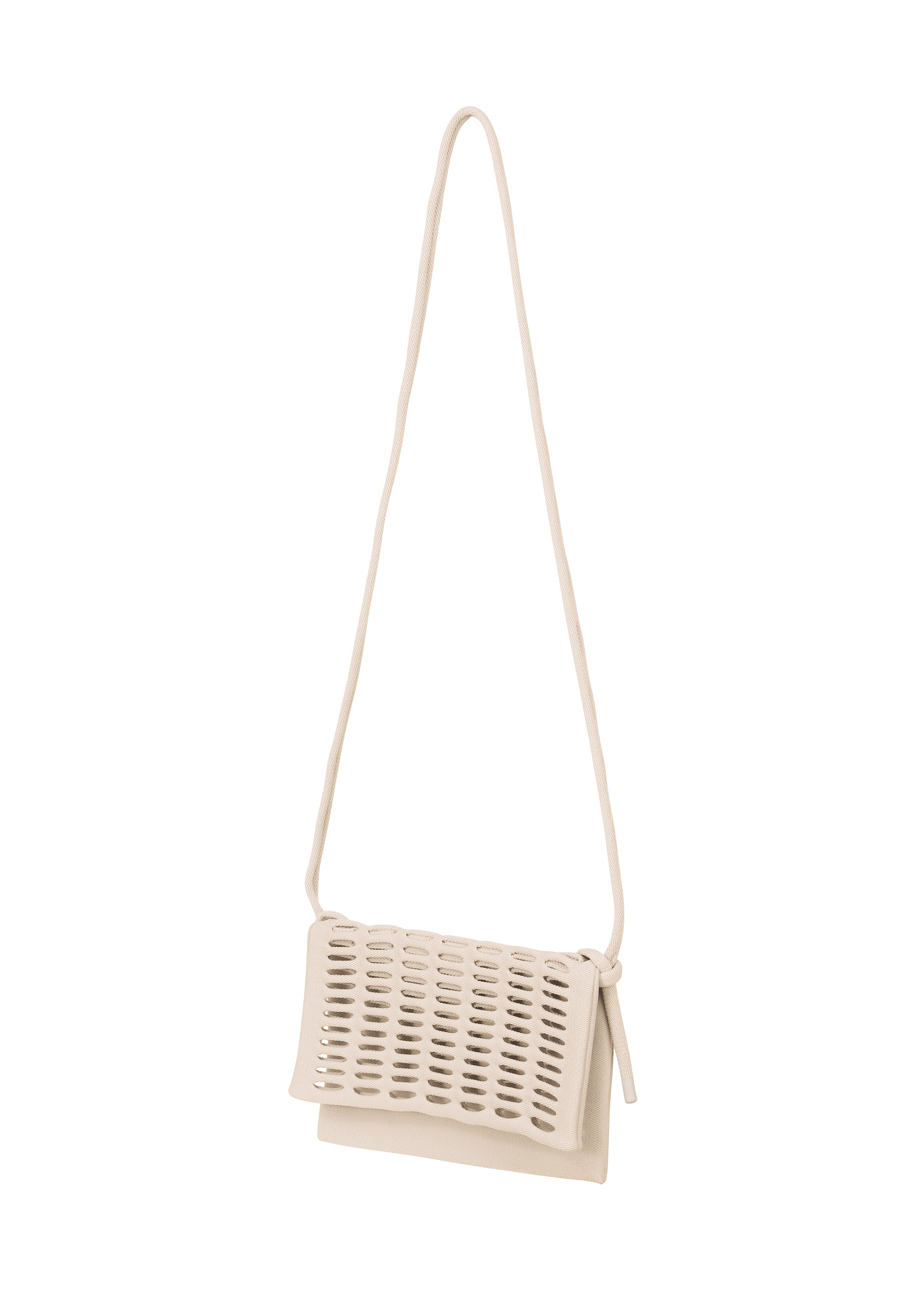 Issey Miyake Mokko Flap Pouch kabelka růžová pletená