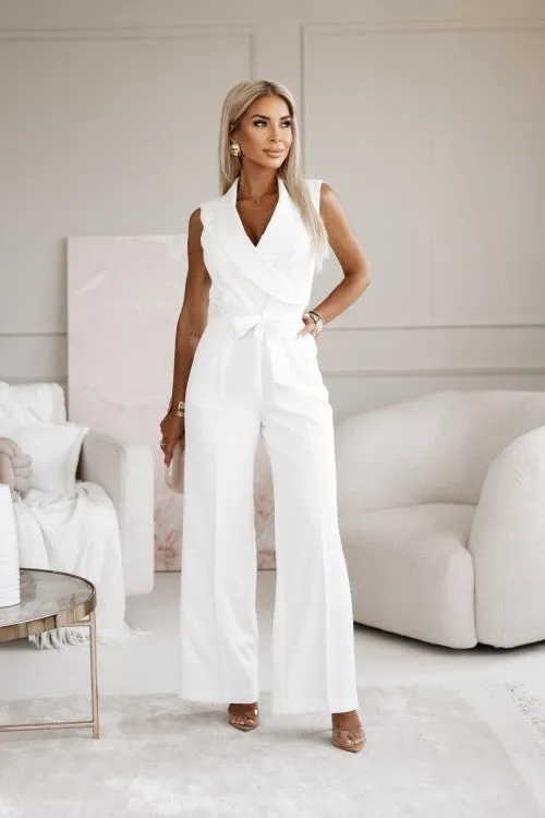 Norielle Tailleur kombinéza s výstřihem do V černá