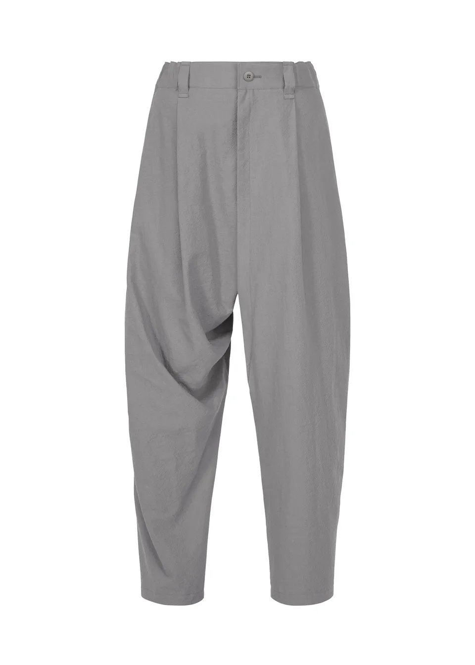 Issey Miyake Cotton Yak LA63FF174 kalhoty šedé vlněné