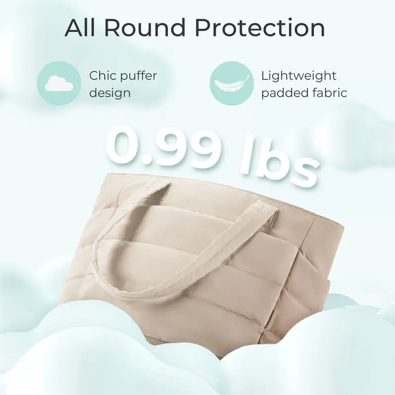 Norielle prošívaná kabelka shopper černá na 15"