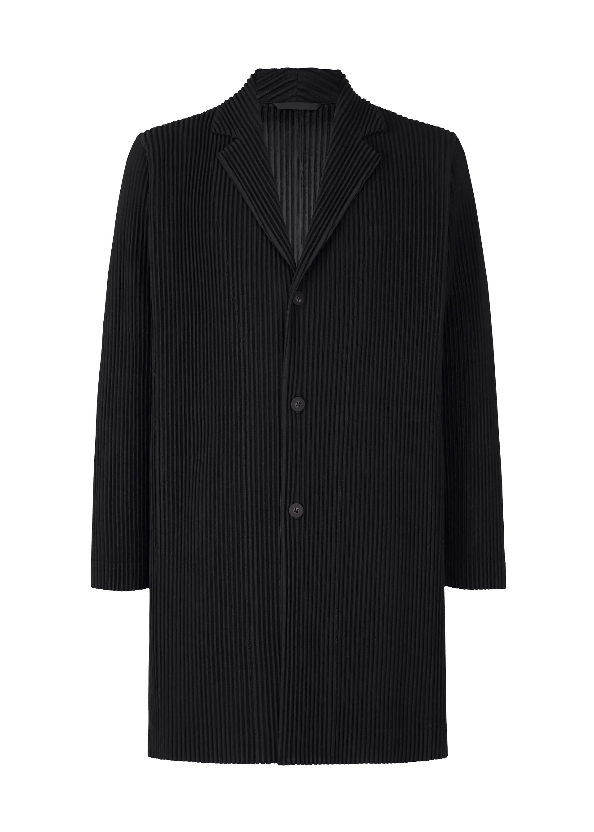 Issey Miyake BASICS dlouhé sako černé vel. 2 skládané