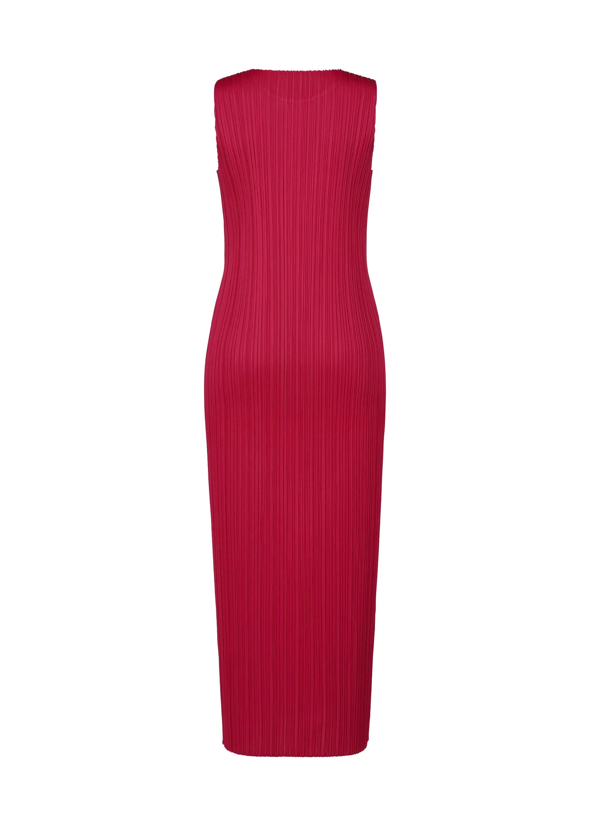 Issey Miyake New Colorful Basics 4 šaty carmine dlouhé