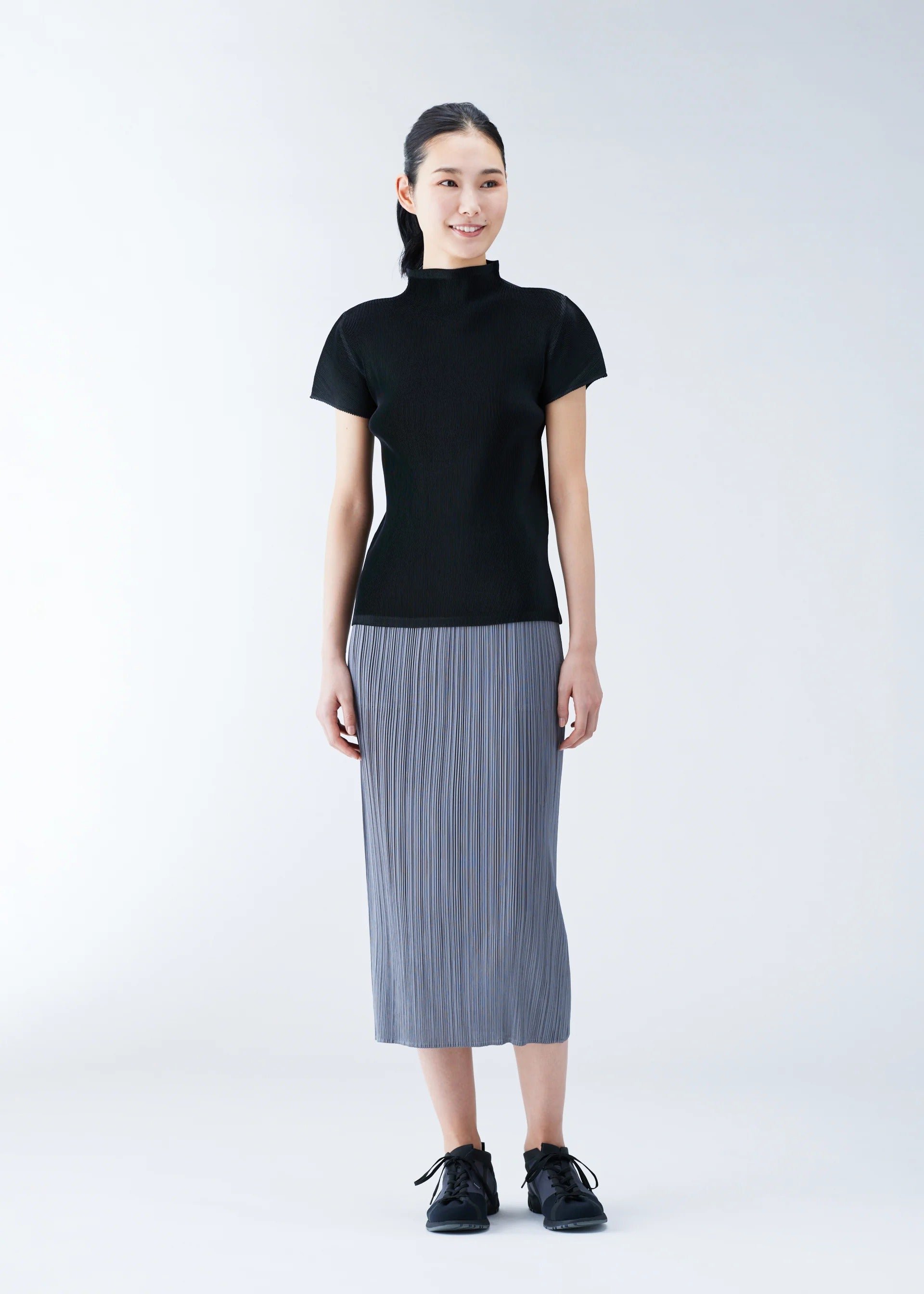 Issey Miyake Mist Basics top bílý vel. 3 plisovaný