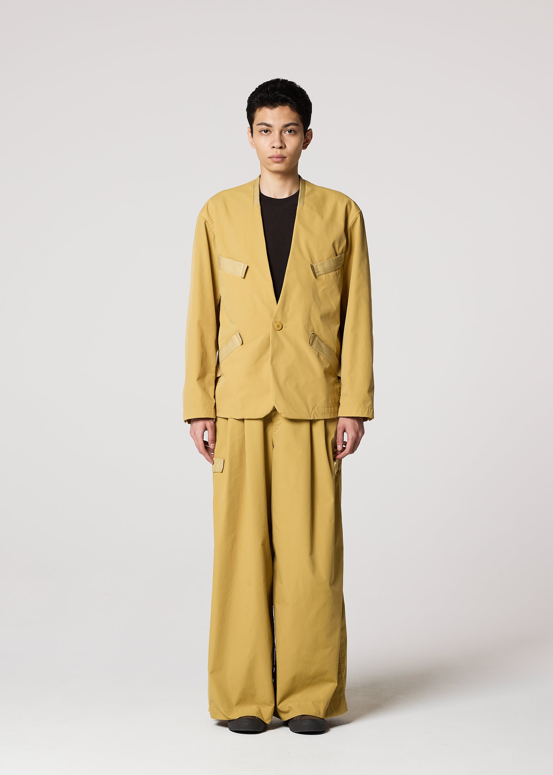Issey Miyake RESILIENCE kalhoty černé polyester