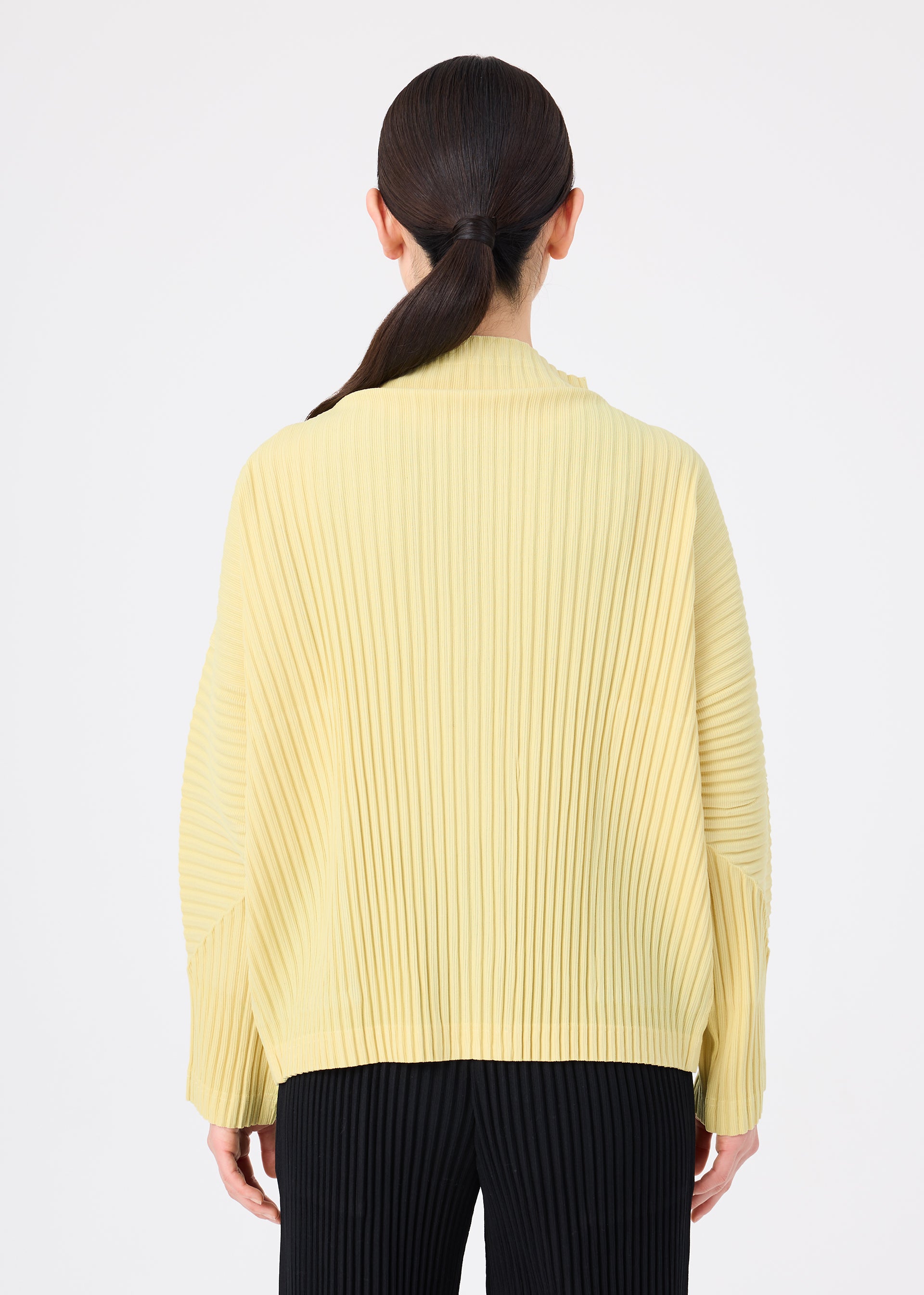 Issey Miyake Corduroy Pleats MI63690 kardigan taupe dámský