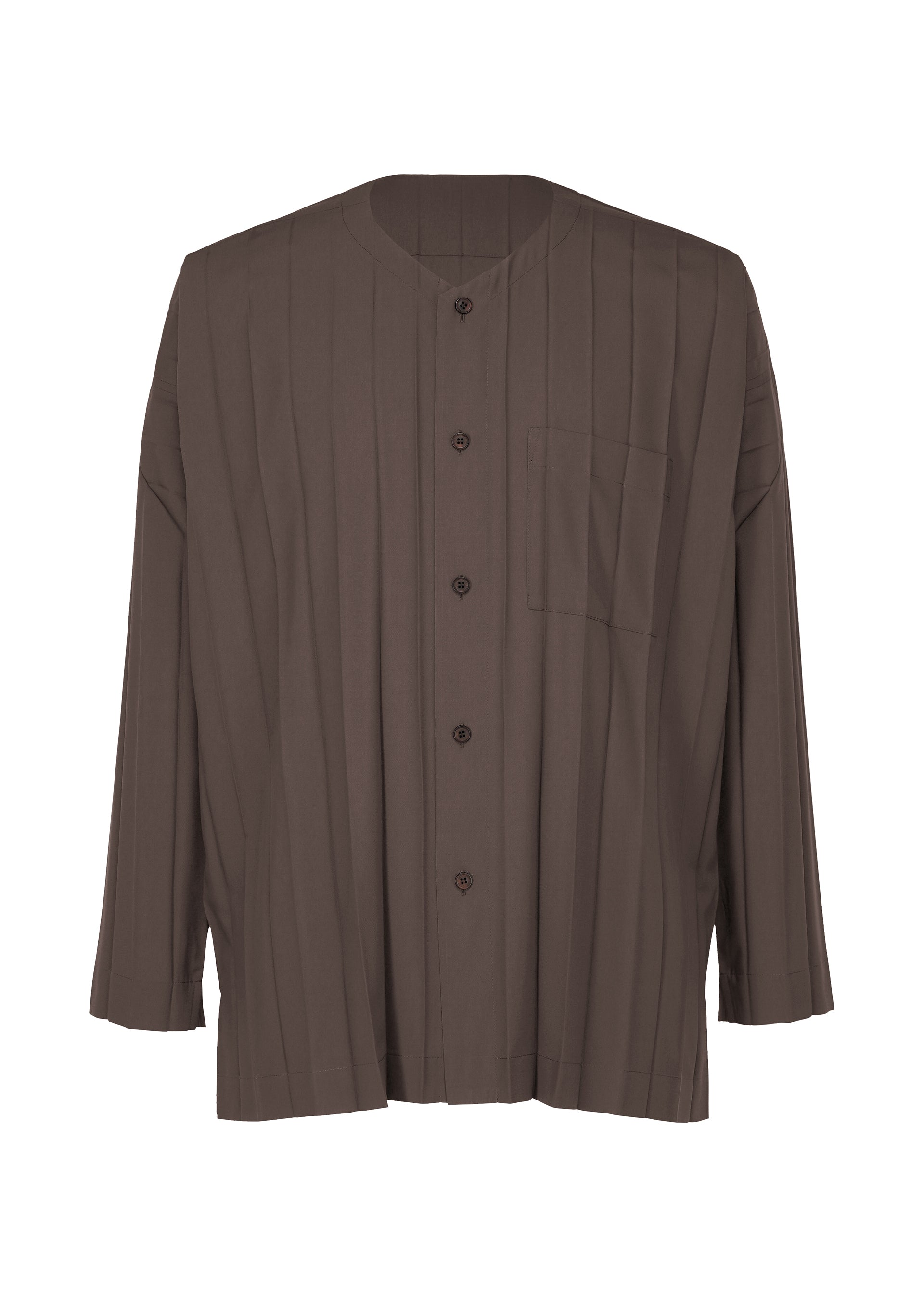 Issey Miyake Edge Shirt košile šedá plisovaná