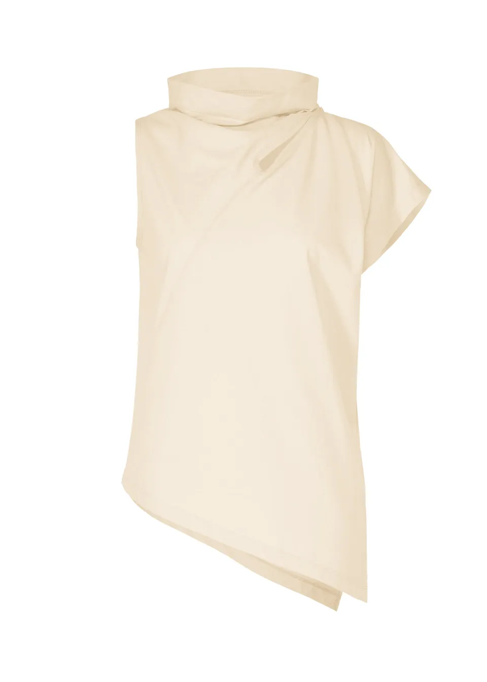 Issey Miyake Tubular-T top bílý bavlněný