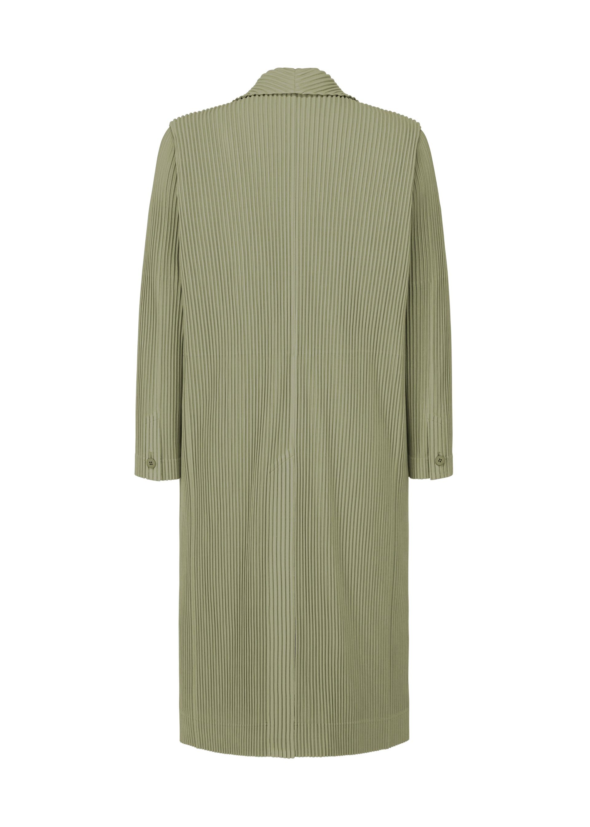 Issey Miyake Tailored Pleats 2 sako černé dlouhé