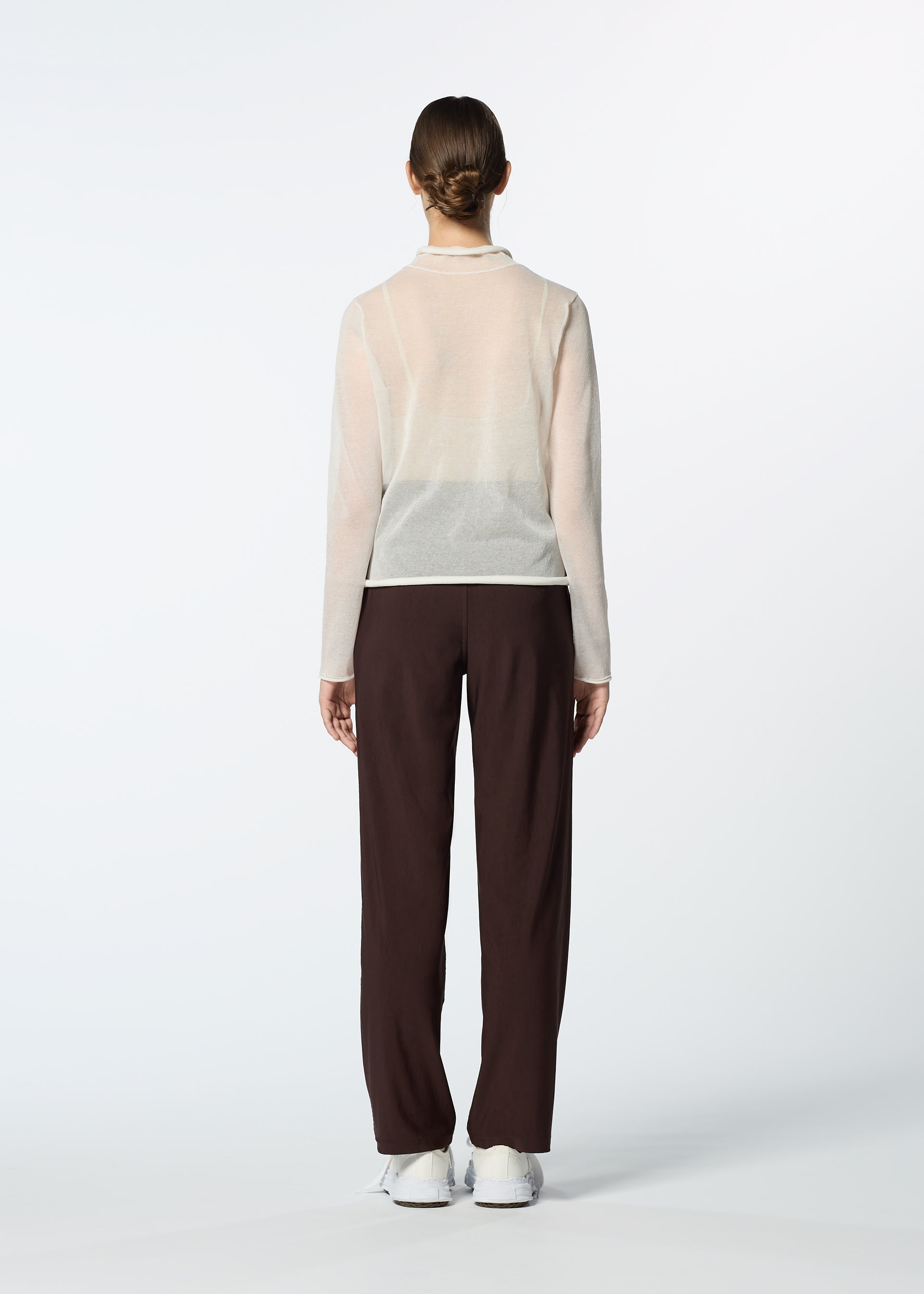 HaaT Issey Miyake Nylon Stretch kalhoty černé pružné