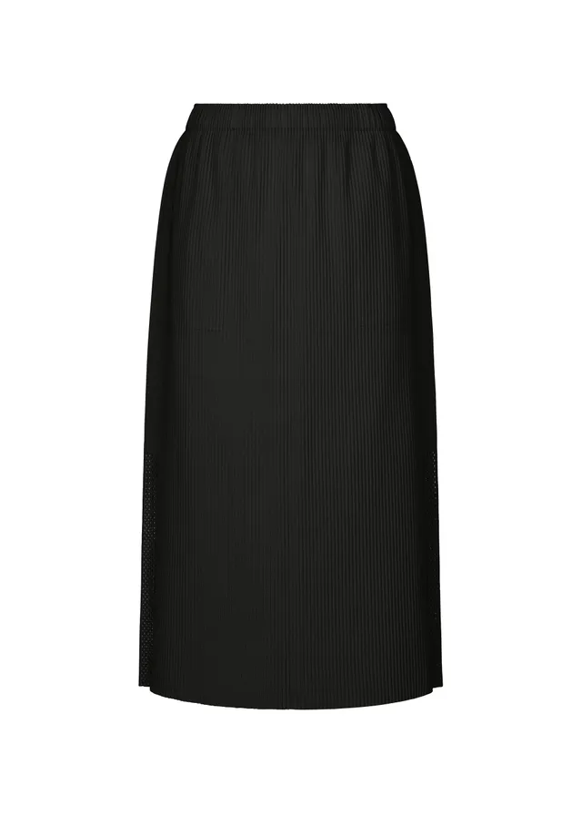 Issey Miyake Mesh Pleats sukně černá