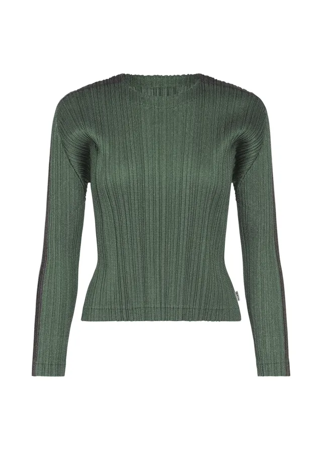 Issey Miyake Pleats Please PP63JK221 top Dark Green 3 denim