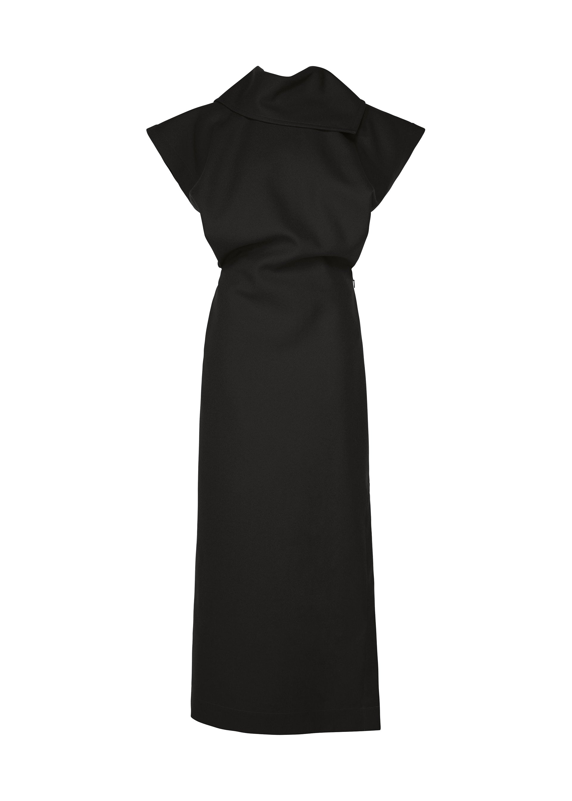 Issey Miyake Calligraph IM63FH026 šaty šedé vlnene
