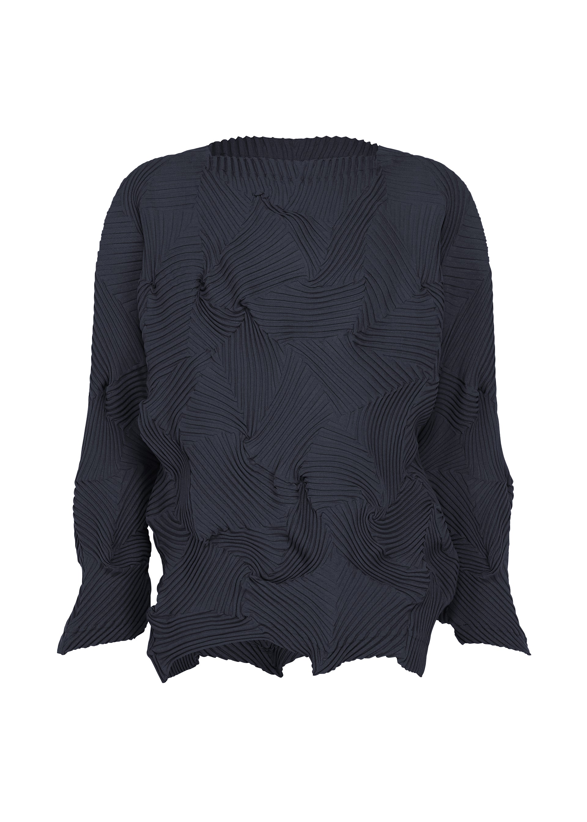 Issey Miyake TYPE-P 003-1 top černý plisovaný