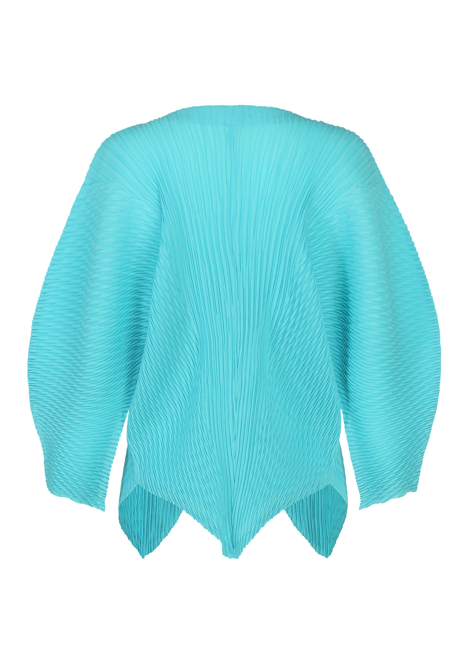 Issey Miyake Leaf Pleats kardigan Off-White listový