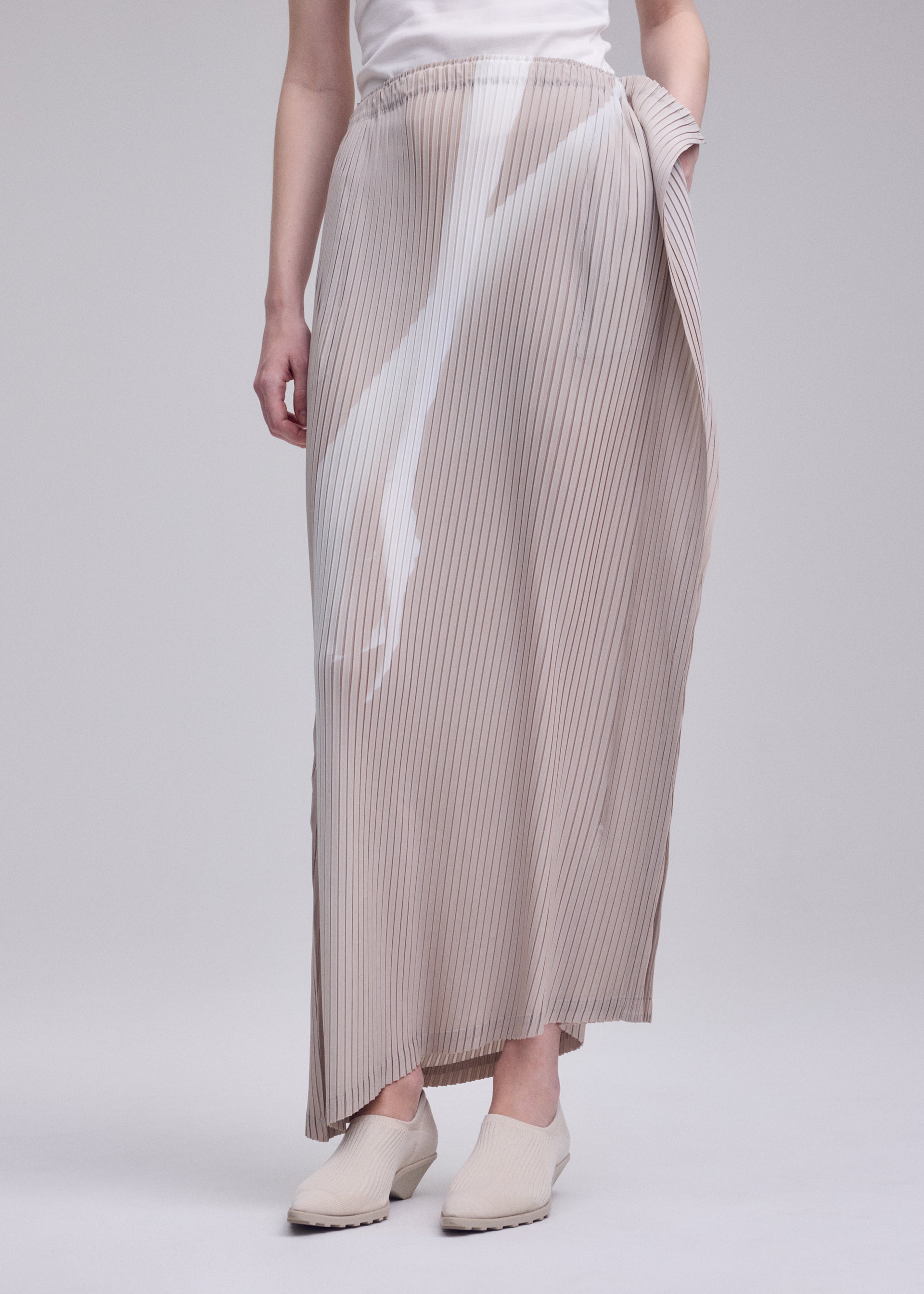 Issey Miyake Hands of Lover sukně Black-hued plisovaná