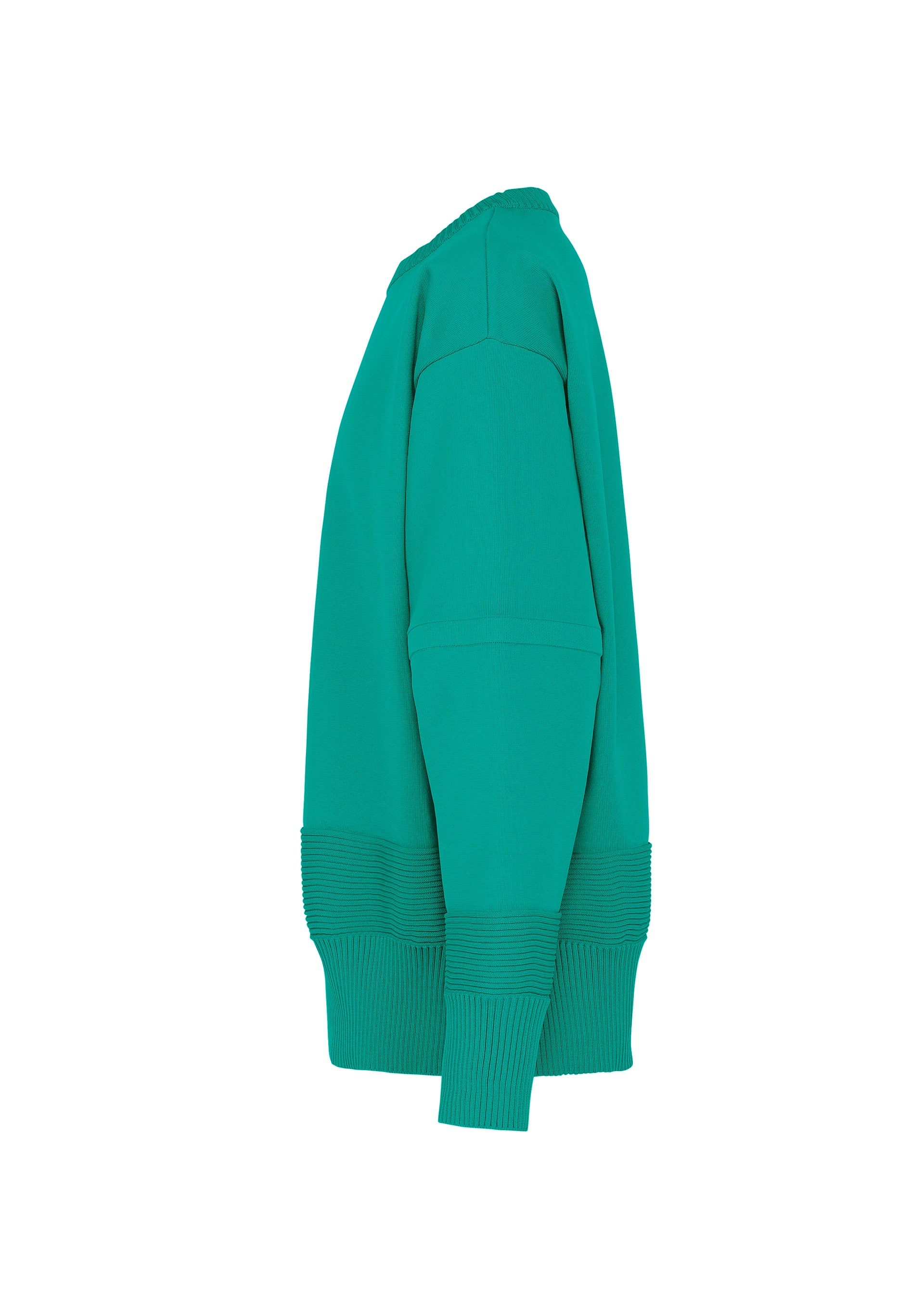 Issey Miyake Type-K 009 pletený top světle šedý