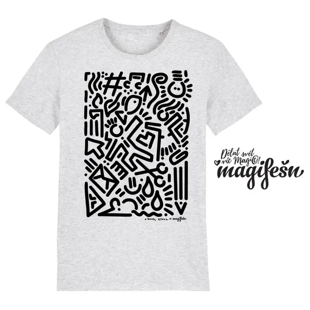 Magifešn Žena a Muž tričko XY unisex bio