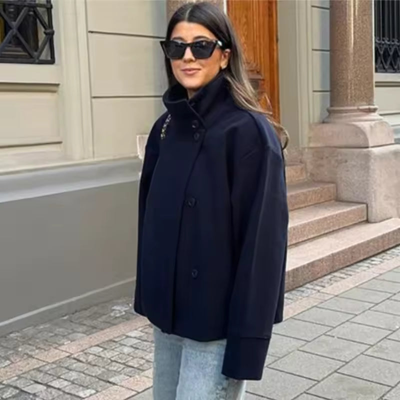 Norielle Elise krátká bunda dvouřadá černá